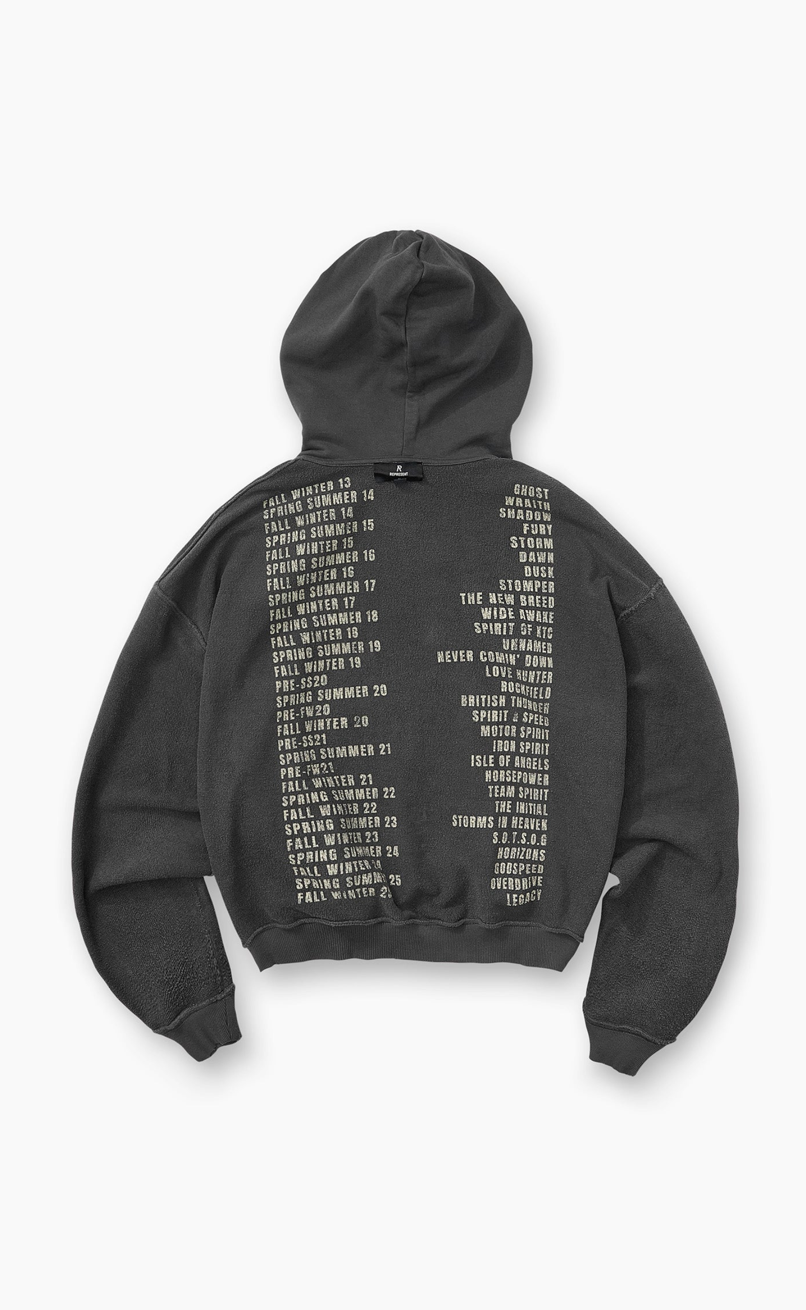 REPRESENT LIVING LEGACY TOUR SUN FADE GREY HOODIE