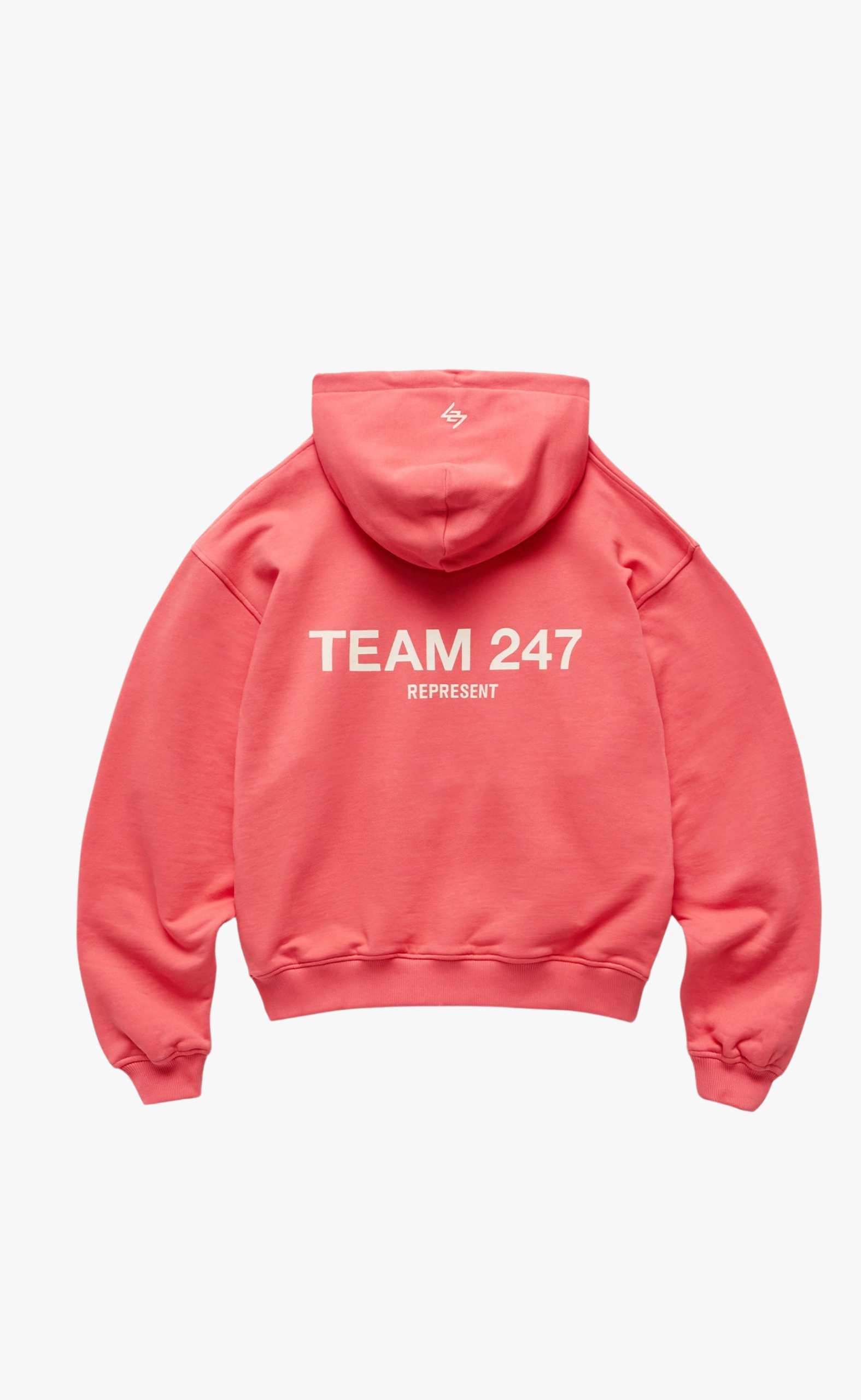 TEAM 247 OVERSIZED RACING RED HOODIE