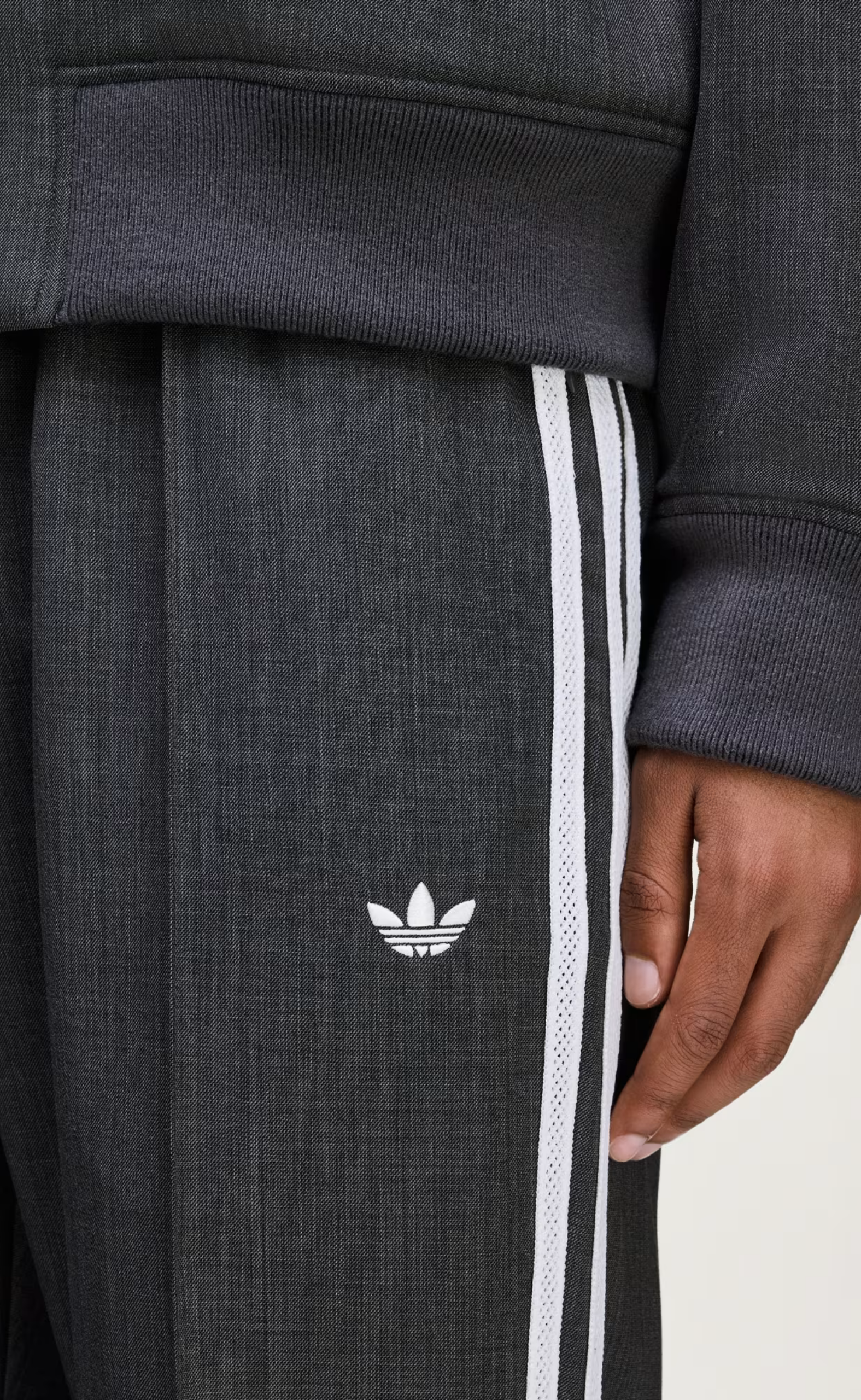 WB WOOL DARK GREY PANTS