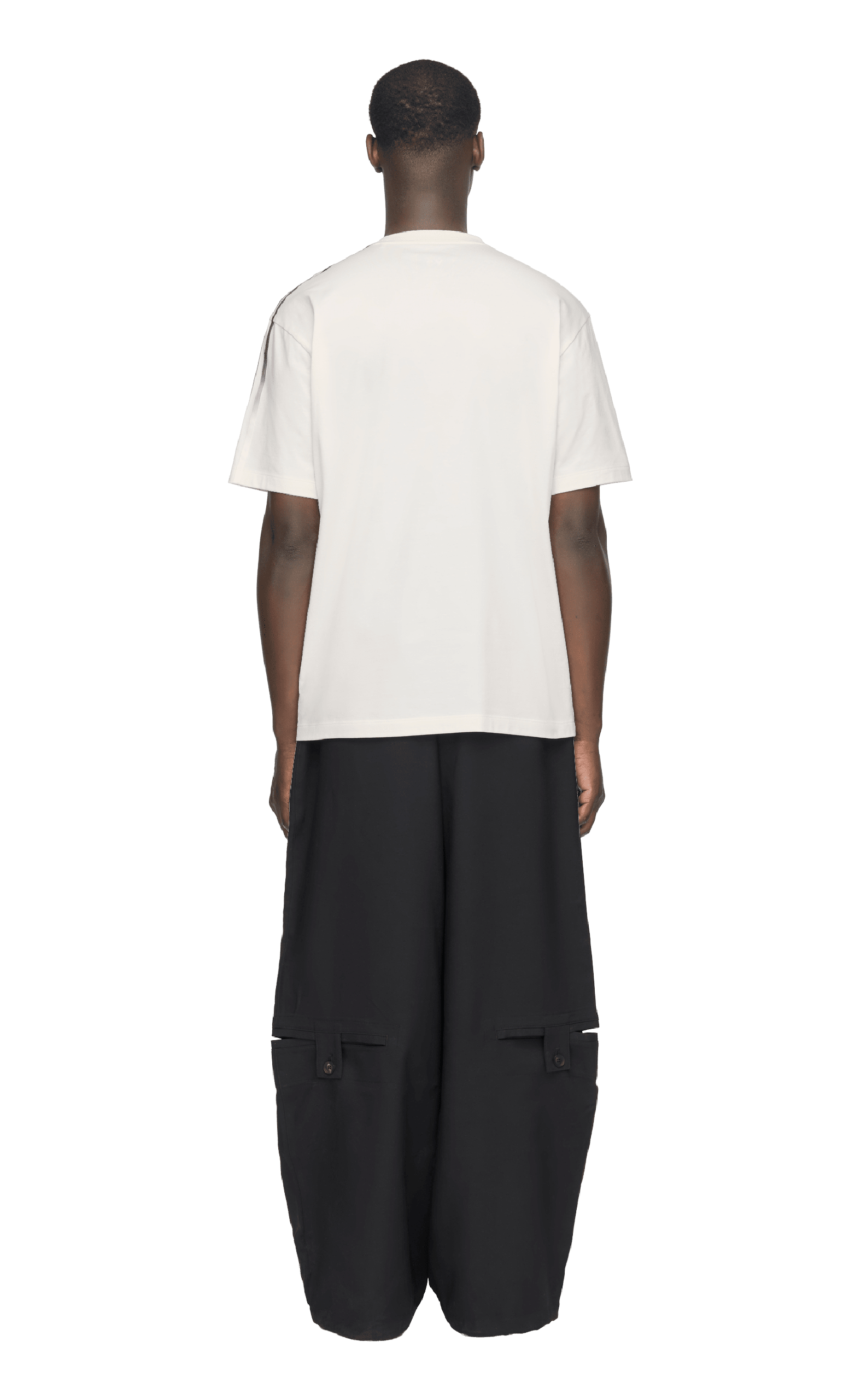 Y-3 GRADIENT STRIPES WHITE T-SHIRT
