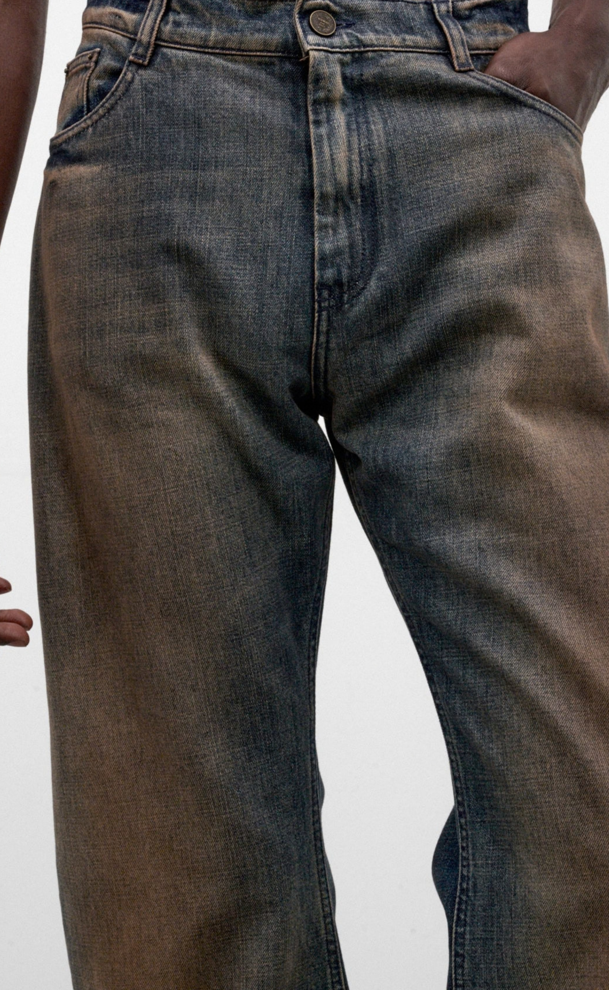 O-LEG DIRTY BLUE JEANS