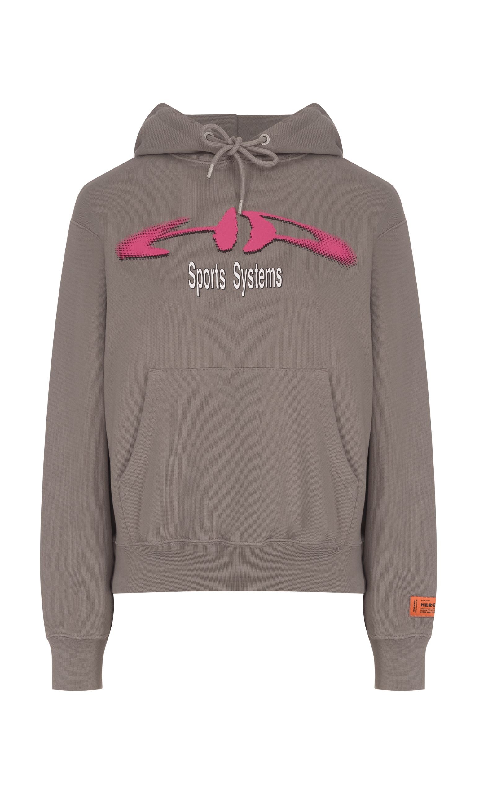 HP SPORTS SYSTEM HOODIE GREY FUXIA
