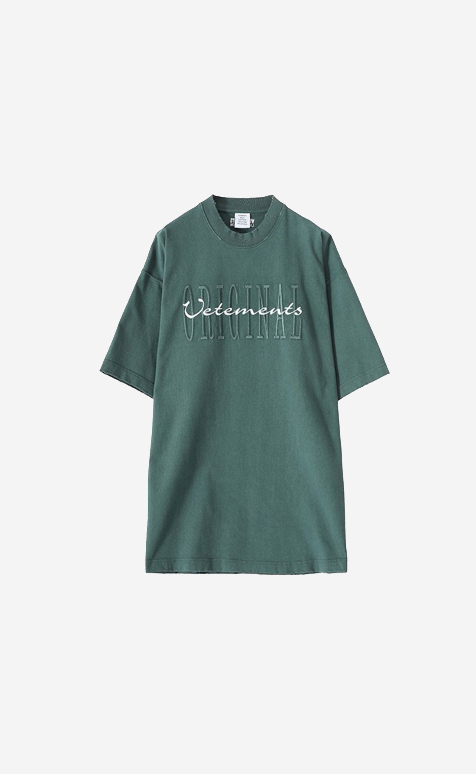 POLICE GREEN ORIGINAL LOGO T-SHIRT