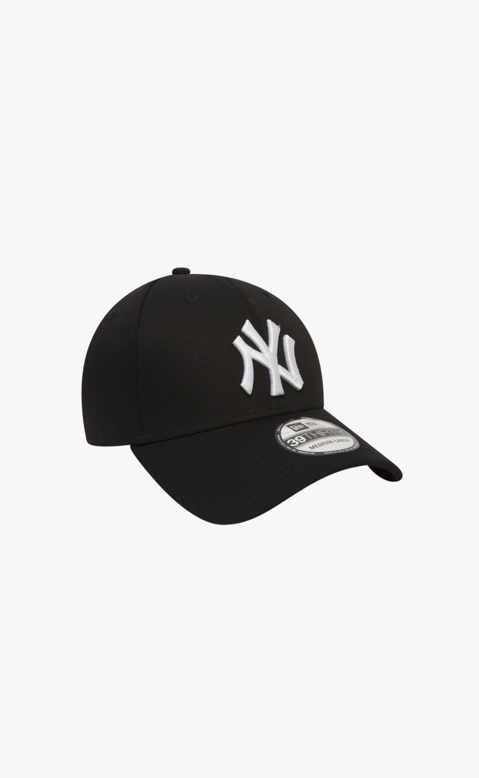 LEAGUE ESSENTIAL 39THIRTY BLACK WHITE HAT