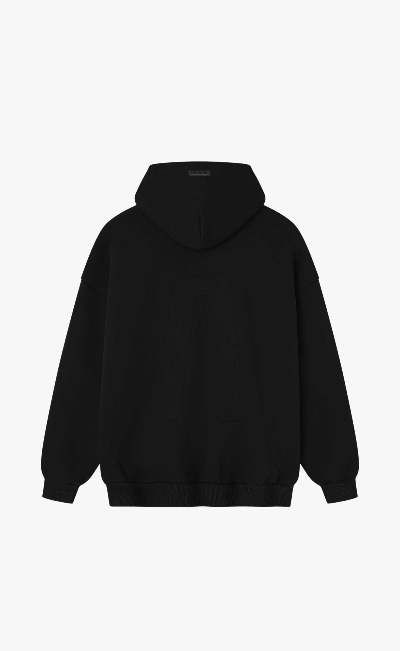 ATHLETICS ZIP UP BLACK HOODIE
