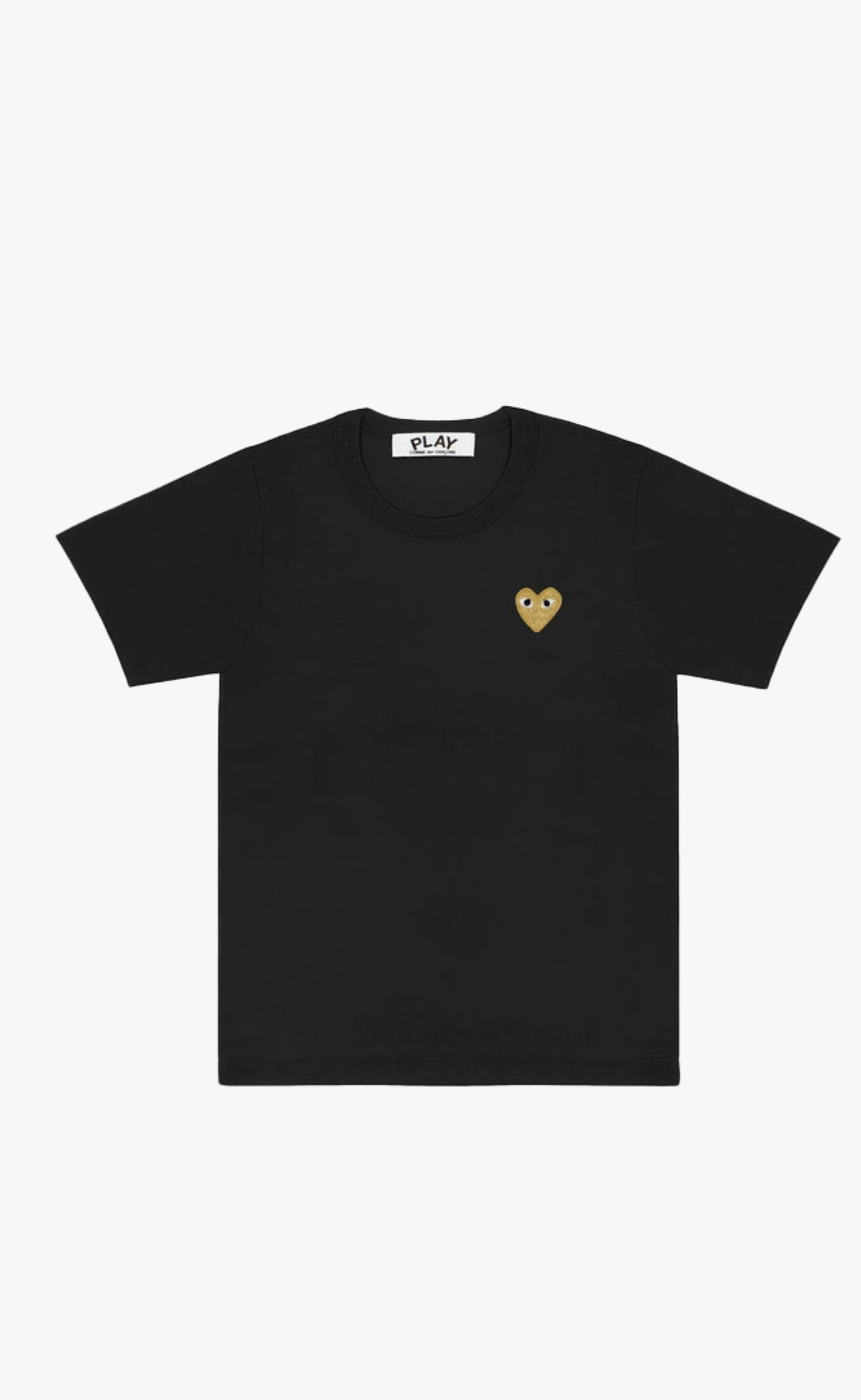 BLACK PLAY GOLD HEART T-SHIRT