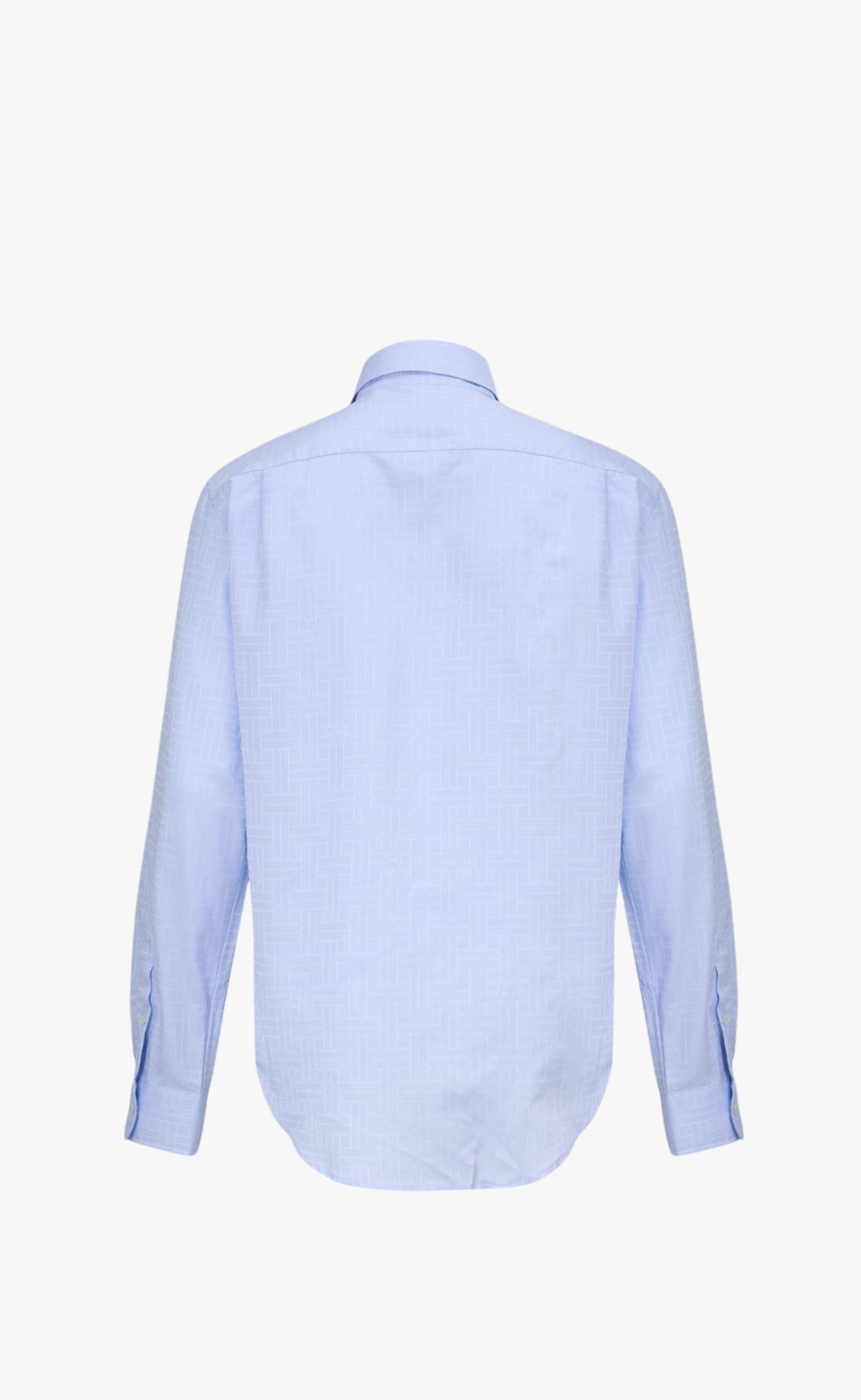 KENZO WEAVE SLIM FIT SKY BLUE SHIRT