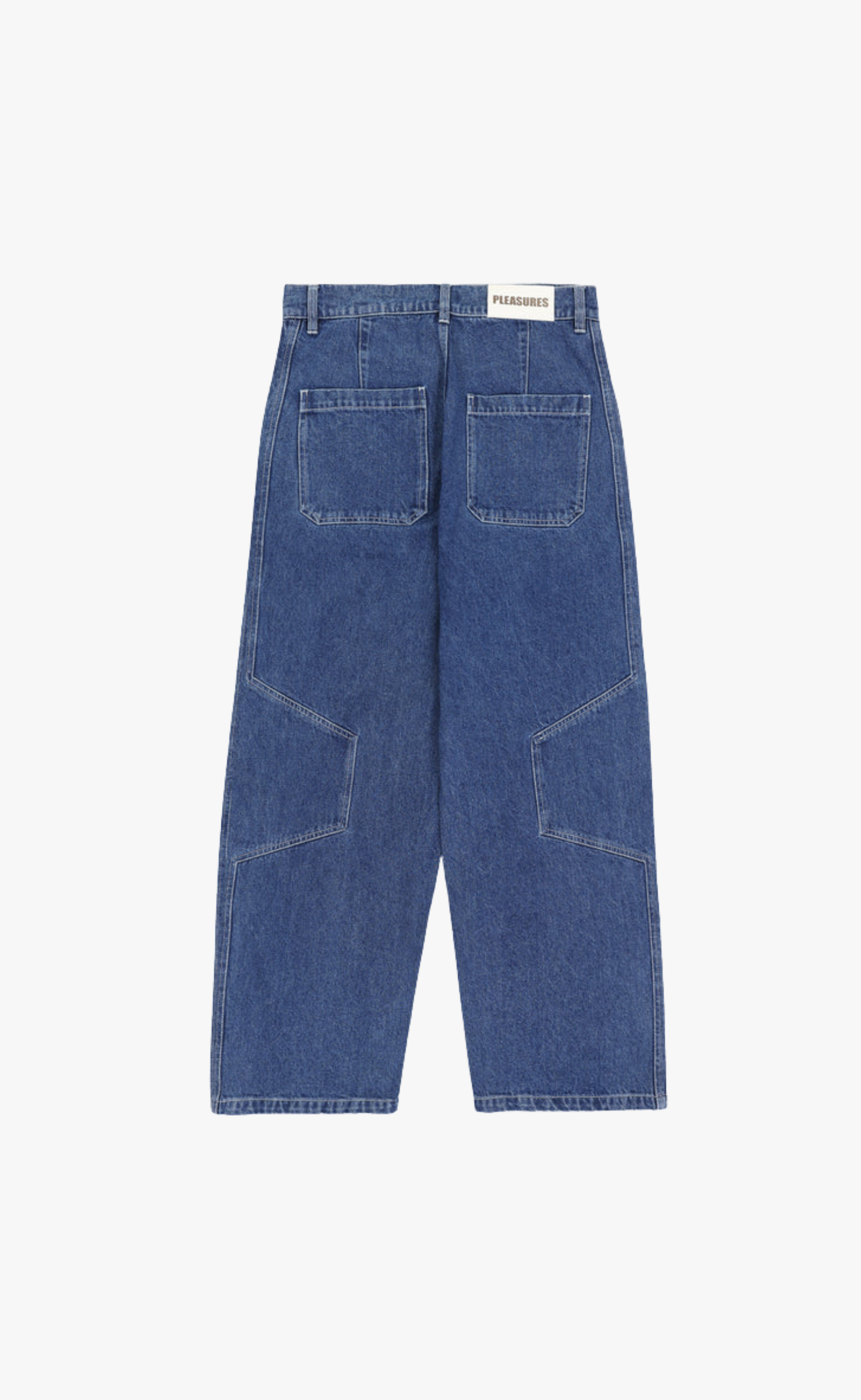 POSITION BAGGY INDIGO JEANS