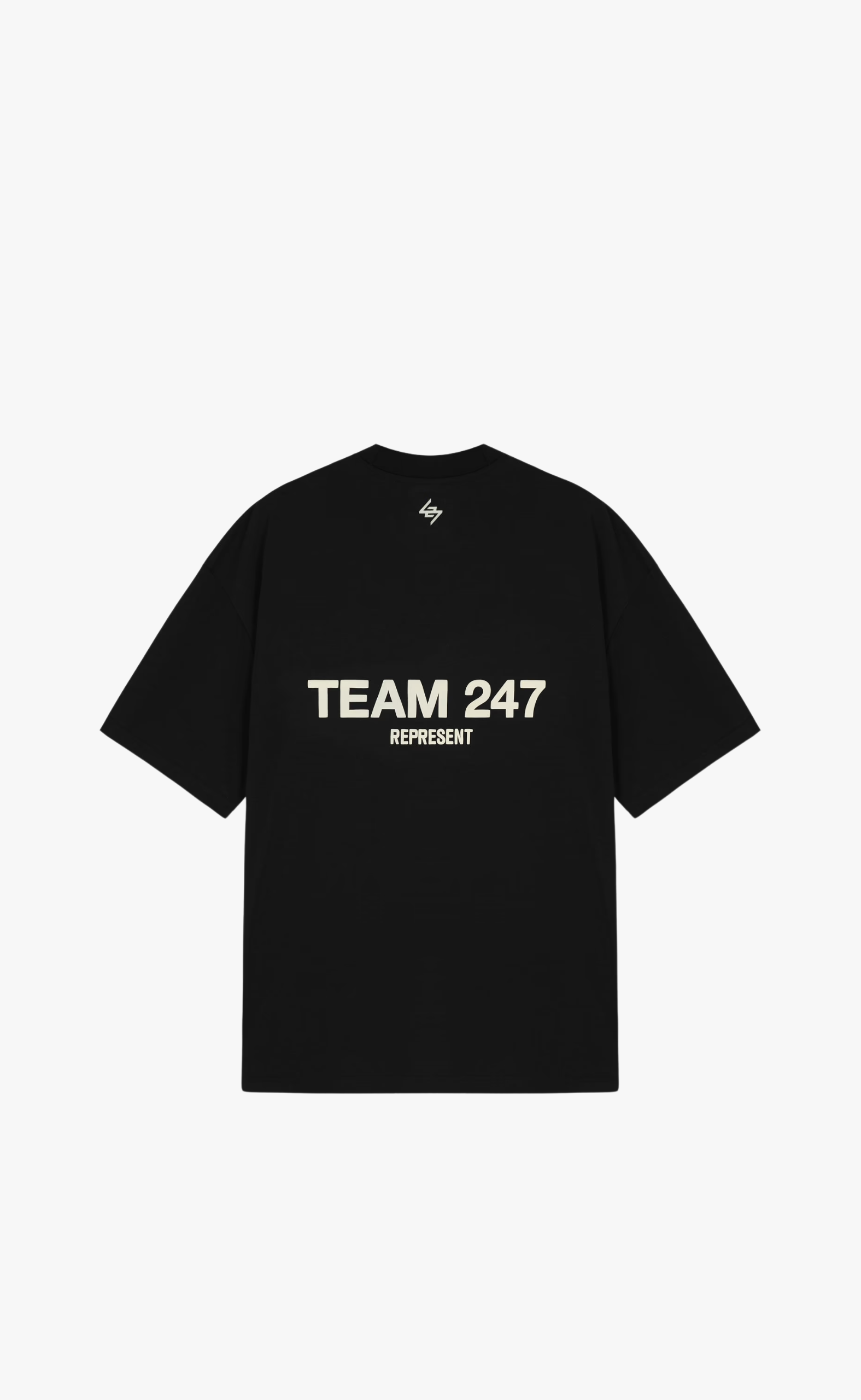 TEAM 247 OVERSIZED BLACK T-SHIRT