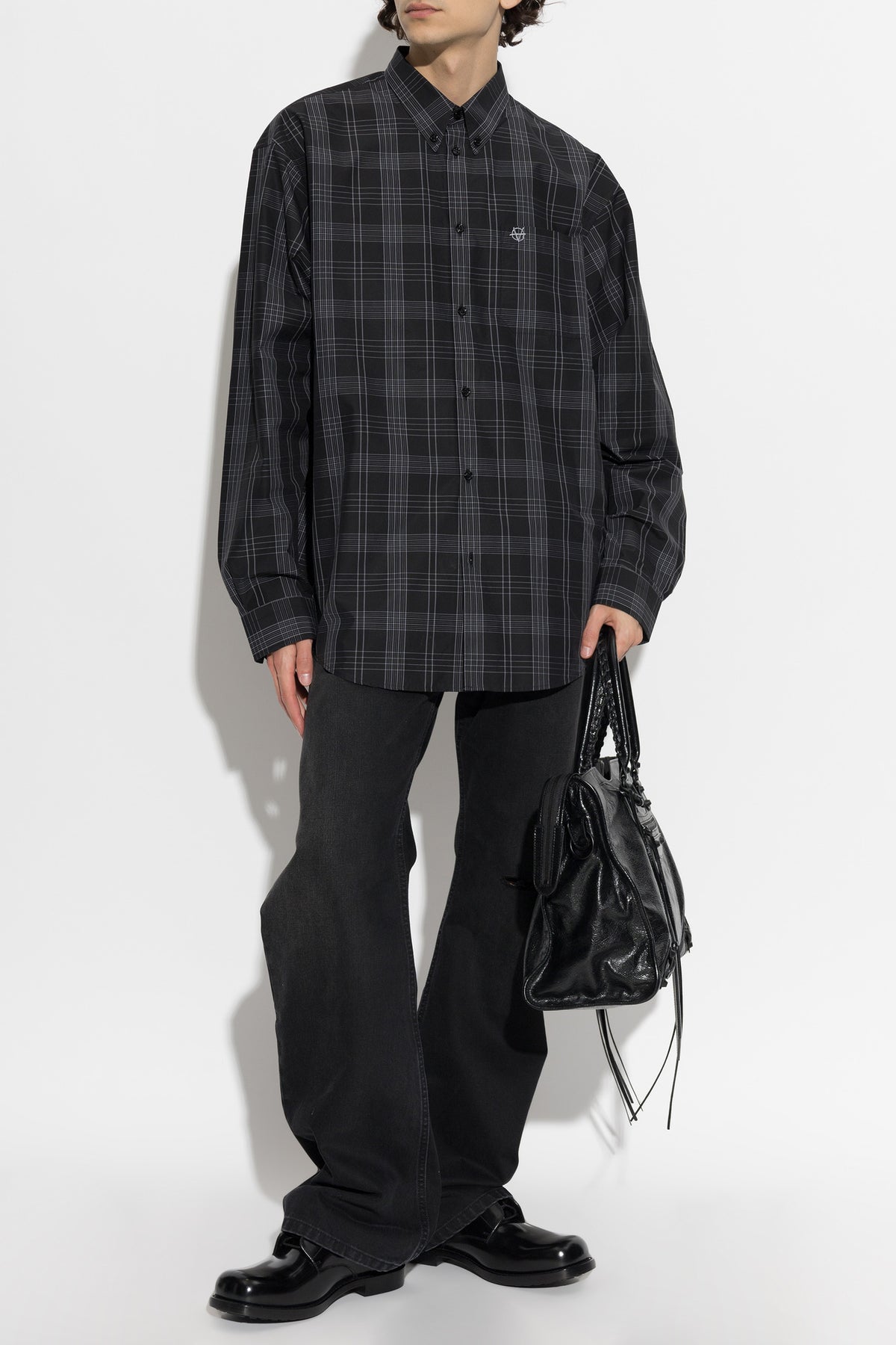 O-LEG WINTAGE BLACK JEANS