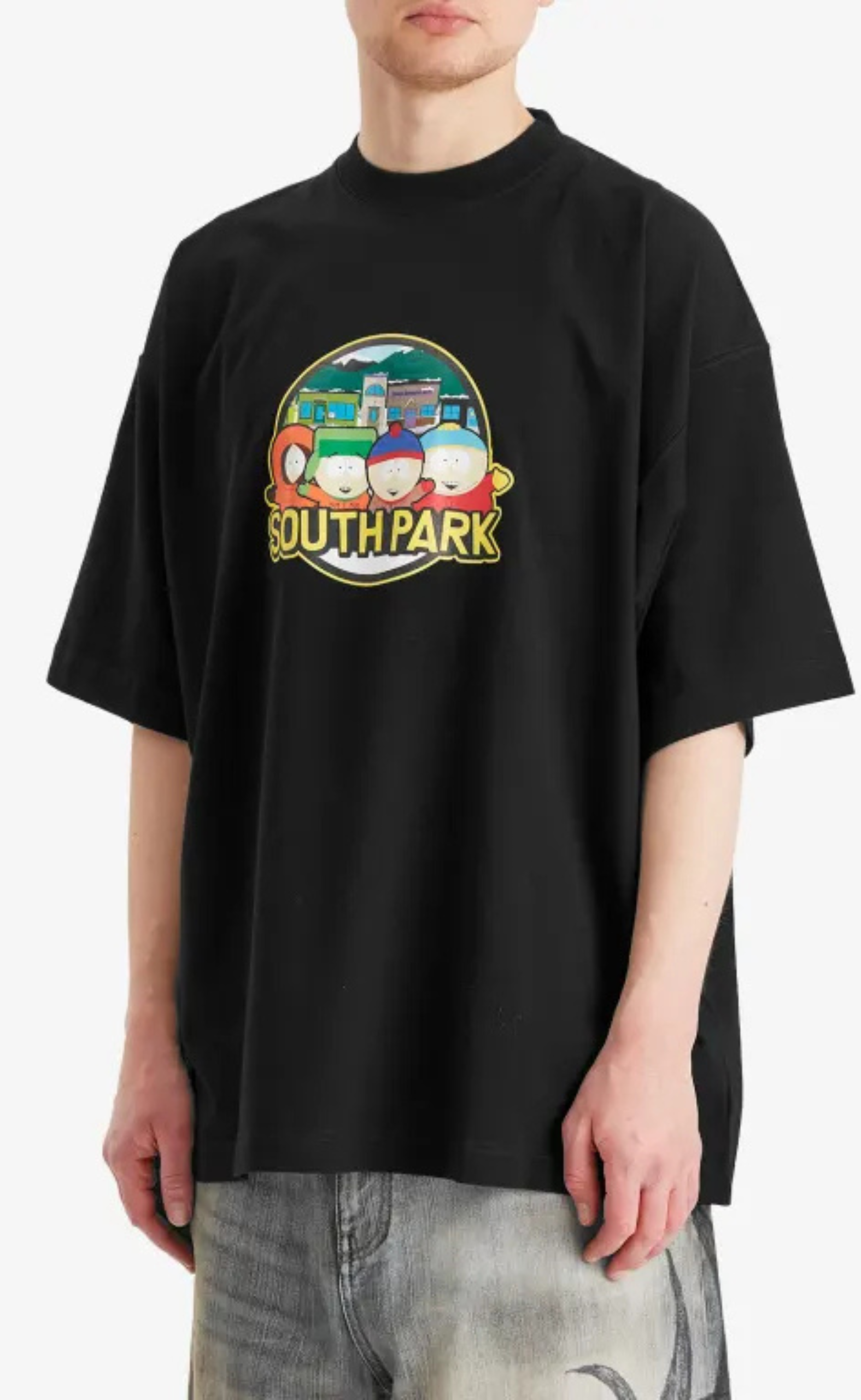 SOUTHPARK OVERSIZED BLACK T-SHIRT