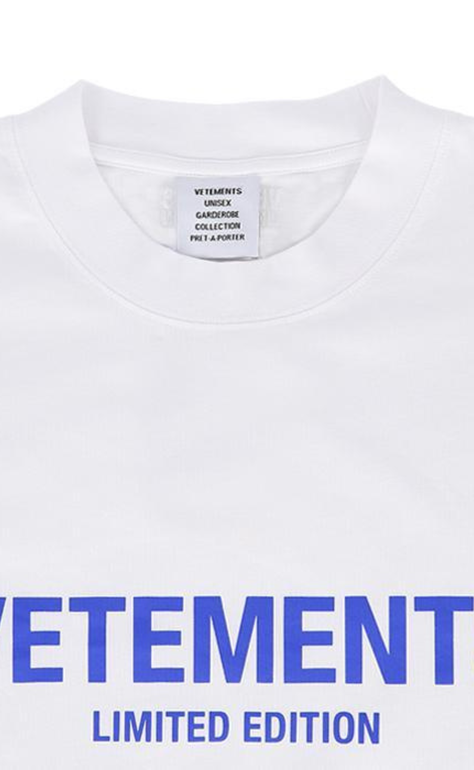 LIMITED EDITION LOGO WHITE BLUE T-SHIRT