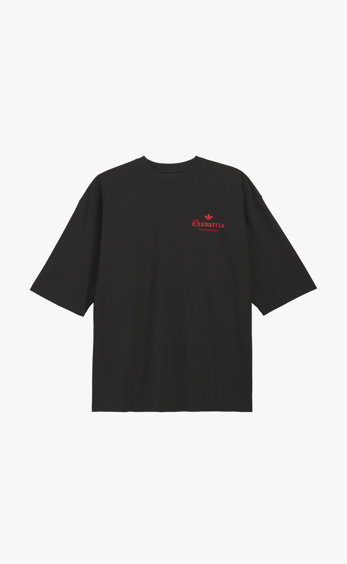 CHAVARRIA DARK ROSE BLACK T-SHIRT