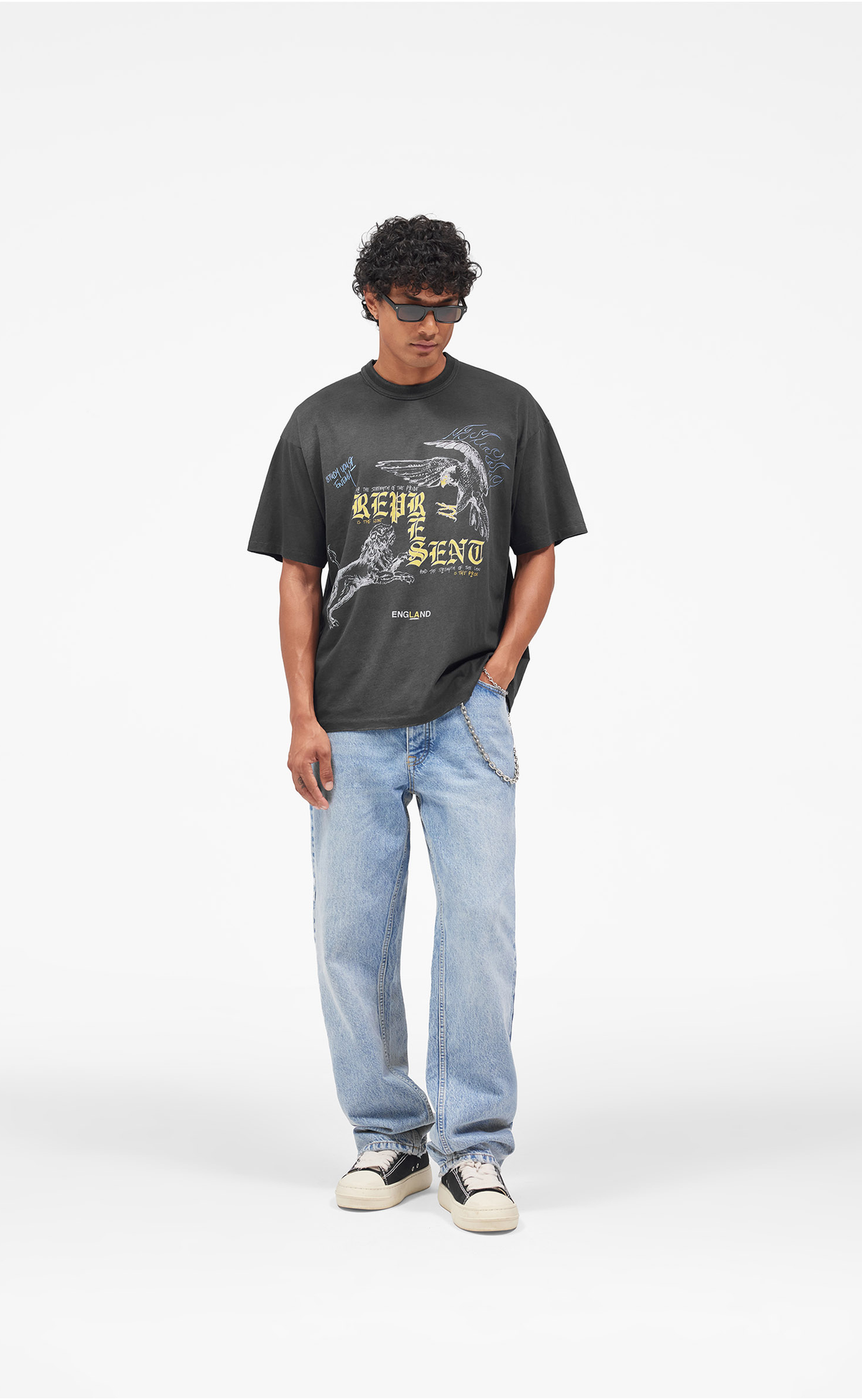 ENEMY WASHED BLACK T-SHIRT