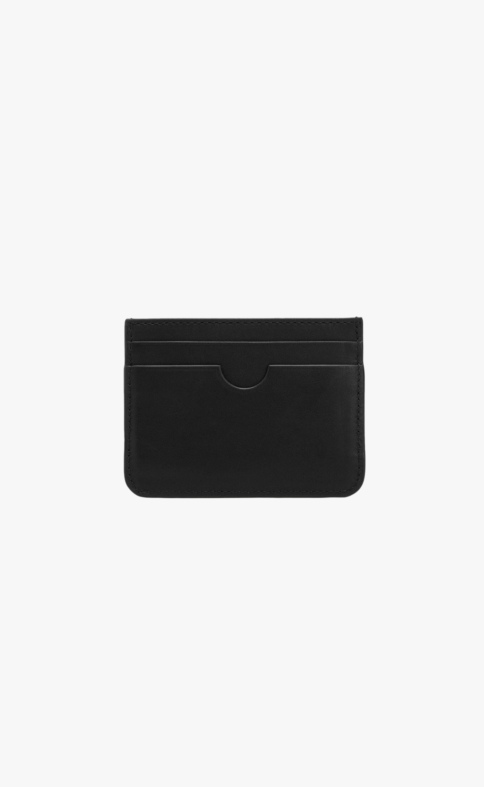 COWHIDE LEATHER BLACK CARD HOLDER WALLET
