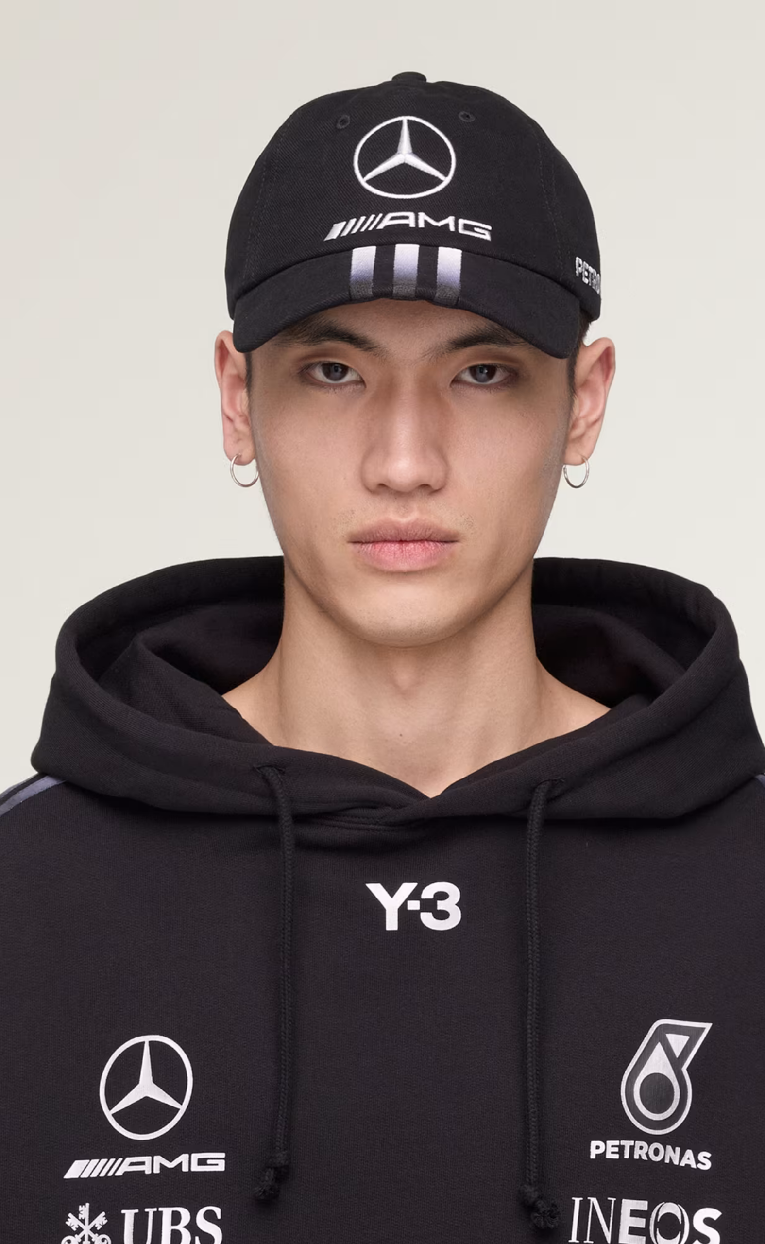 F1 MERCEDES DAD BLACK HAT