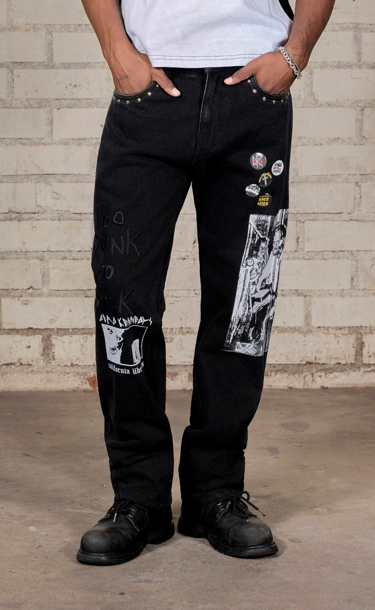 DIY STRAIGHT LEG BLACK PANTS