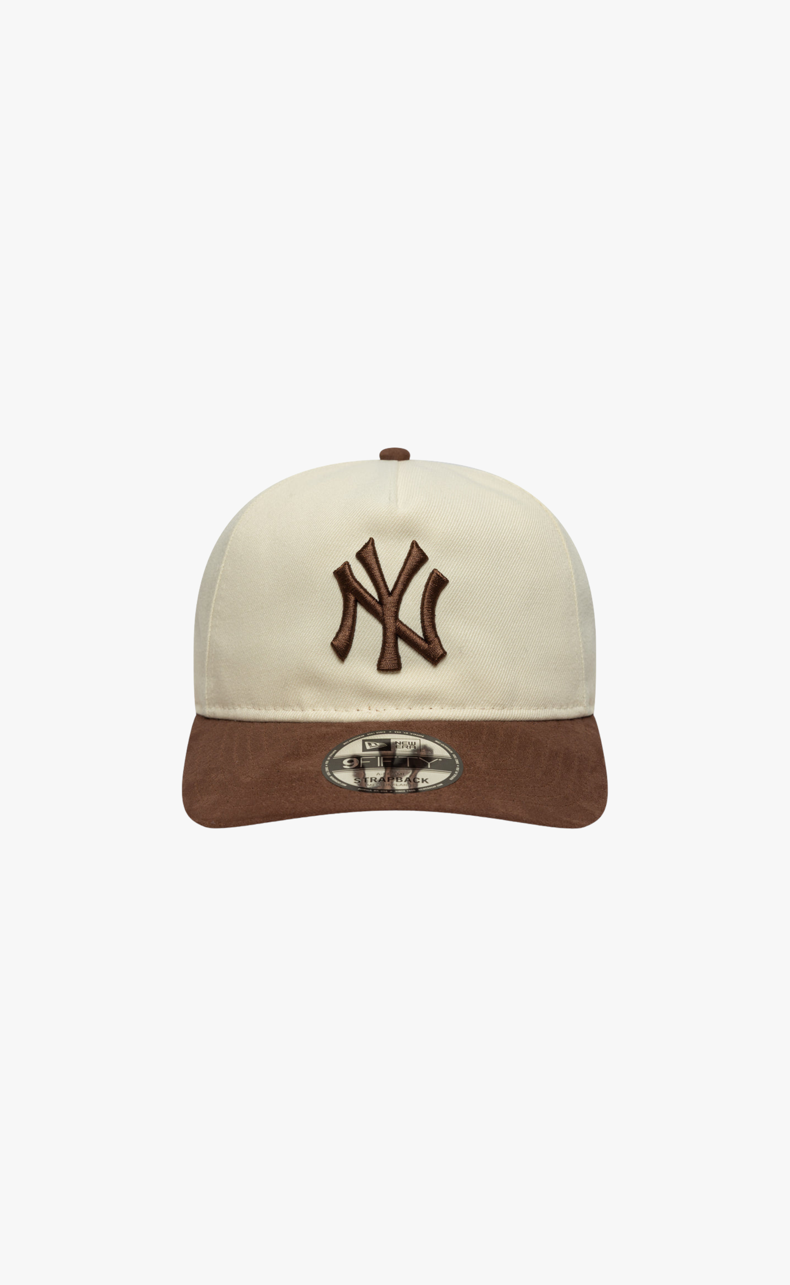 NEW YORK YANKEES SUEDE VISOR 9FIFTY BEIGE BROWN HAT