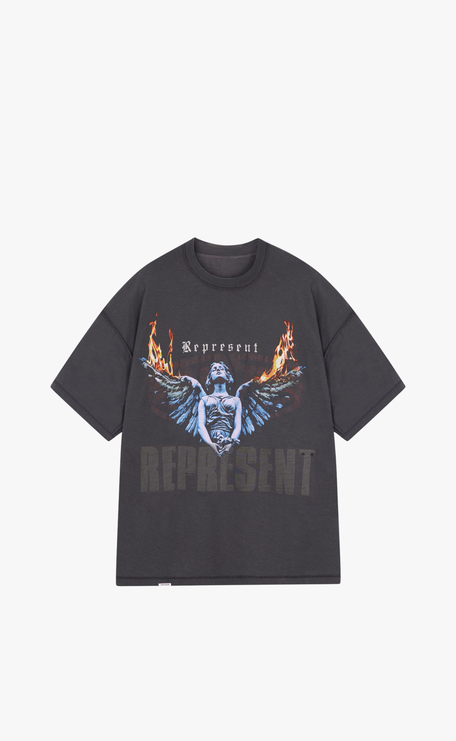 REPRESENT LIVING LEGACY SUN FADE GREY T-SHIRT