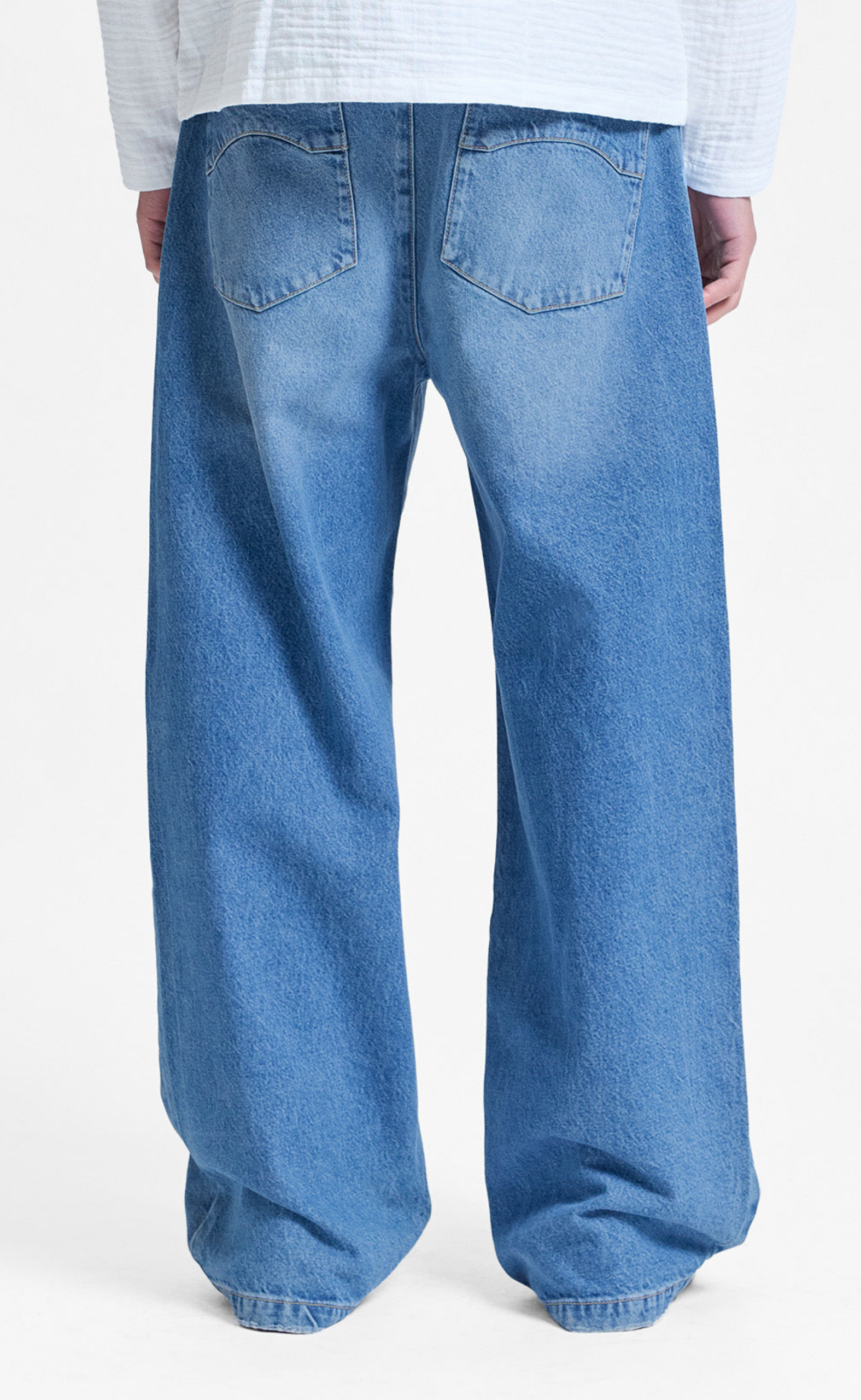 ESSENTIAL BAGGY DENIM  CLASSIC BLUE PANTS