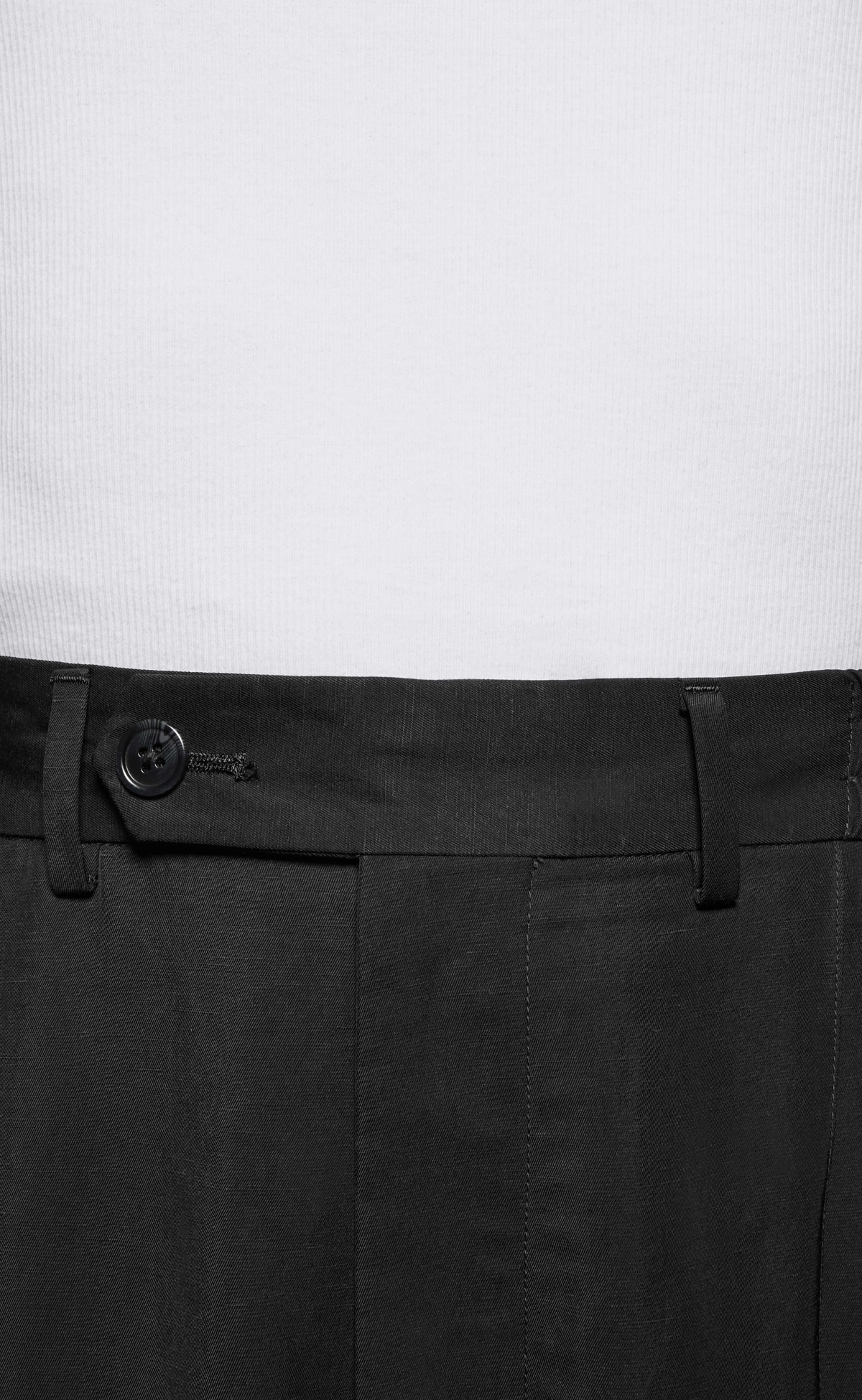 PLEATED SUIT BLACK PANTS