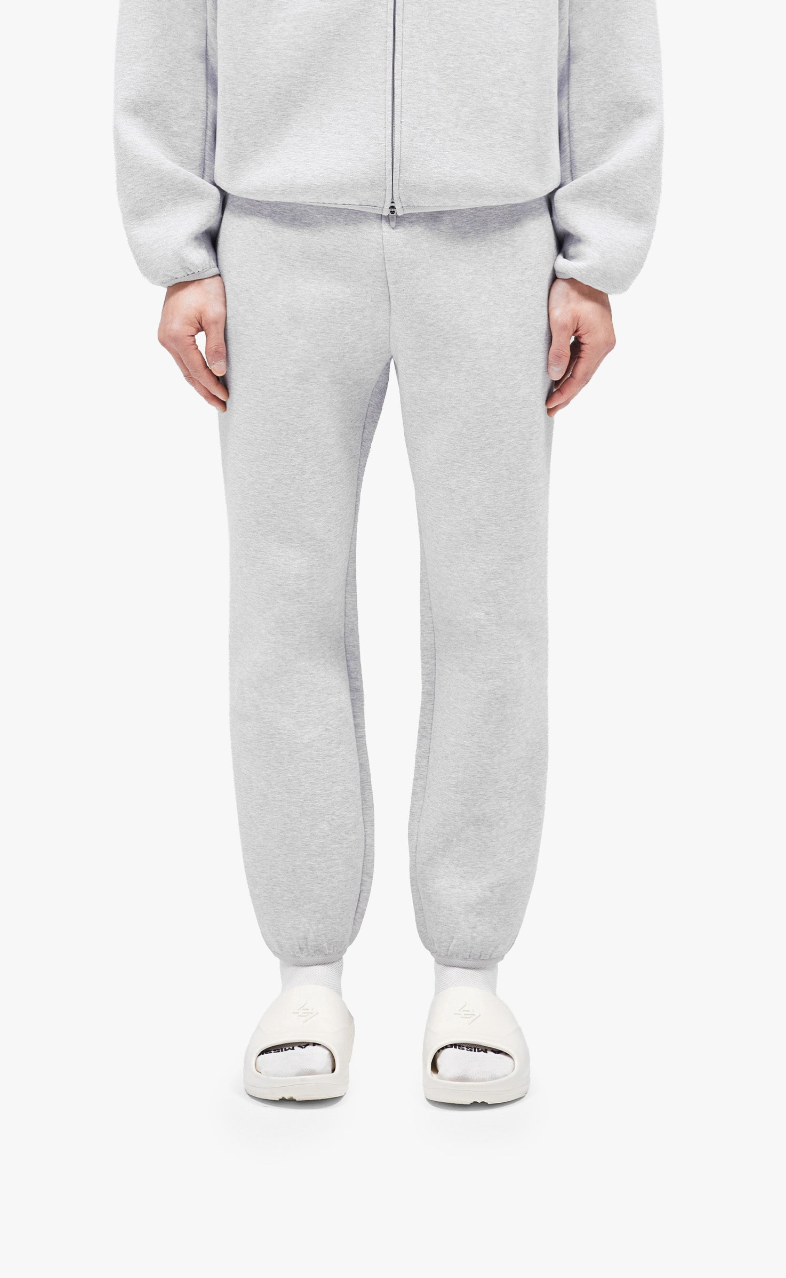 247 NUMBERS GREY MARL SWEATPANTS