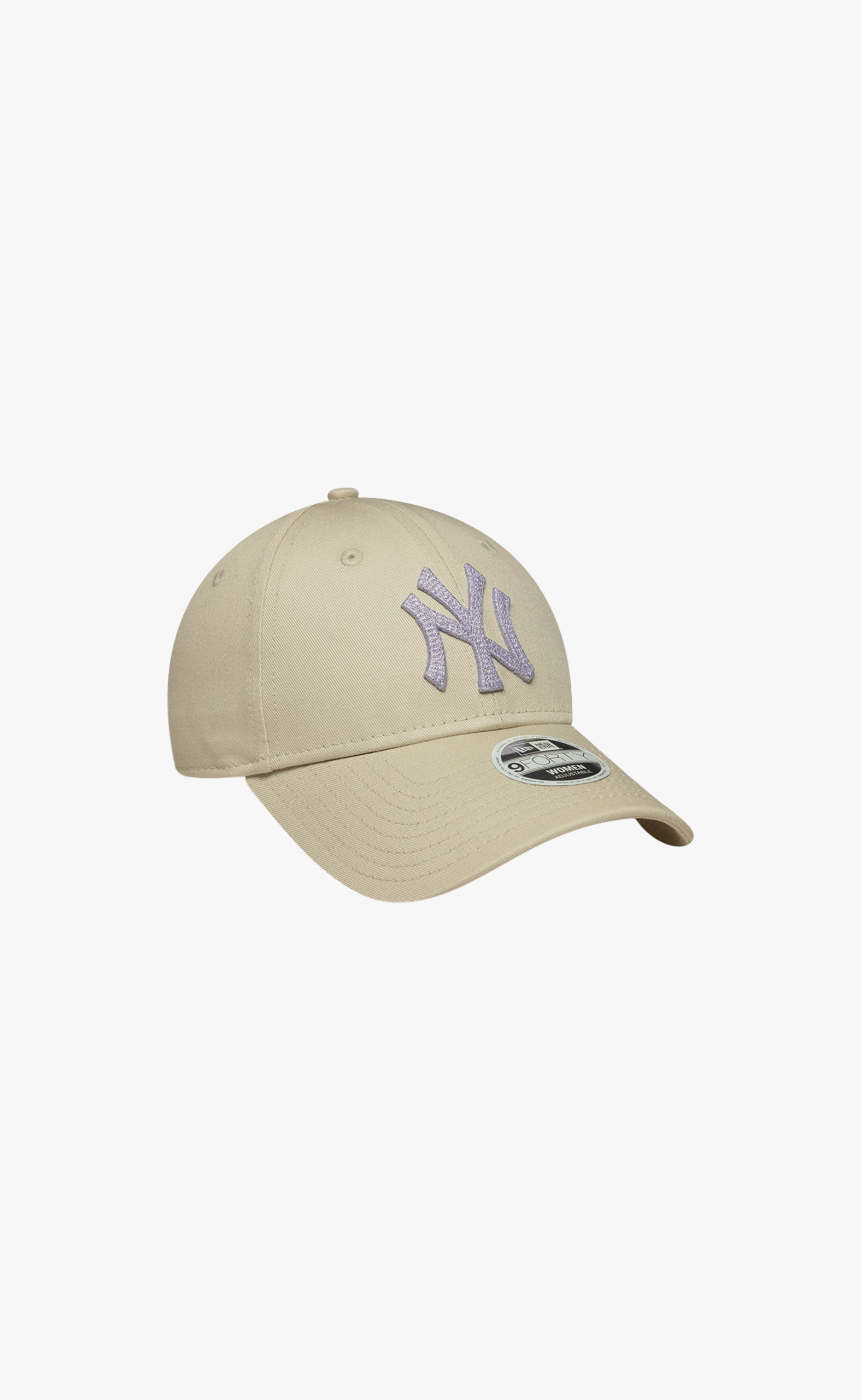 NEW YORK YANKEES WOMEN METALLIC CS 9FORTY LIGHT BEIGE HAT