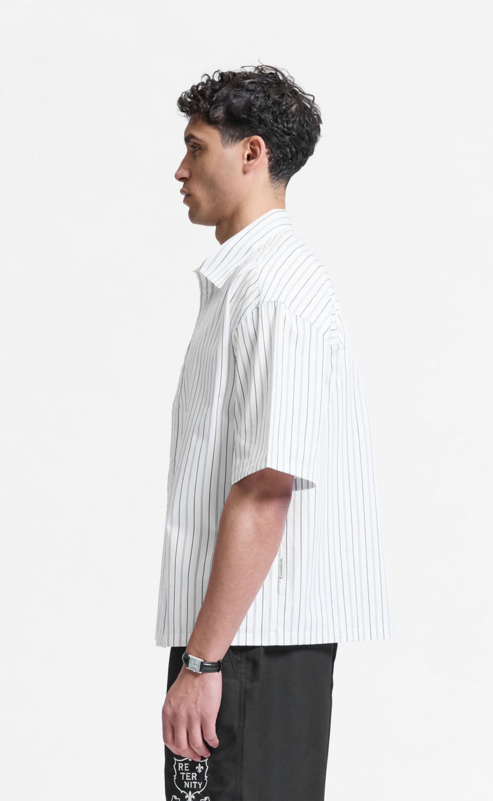 SIGNE BLACK STRIPED SHIRT