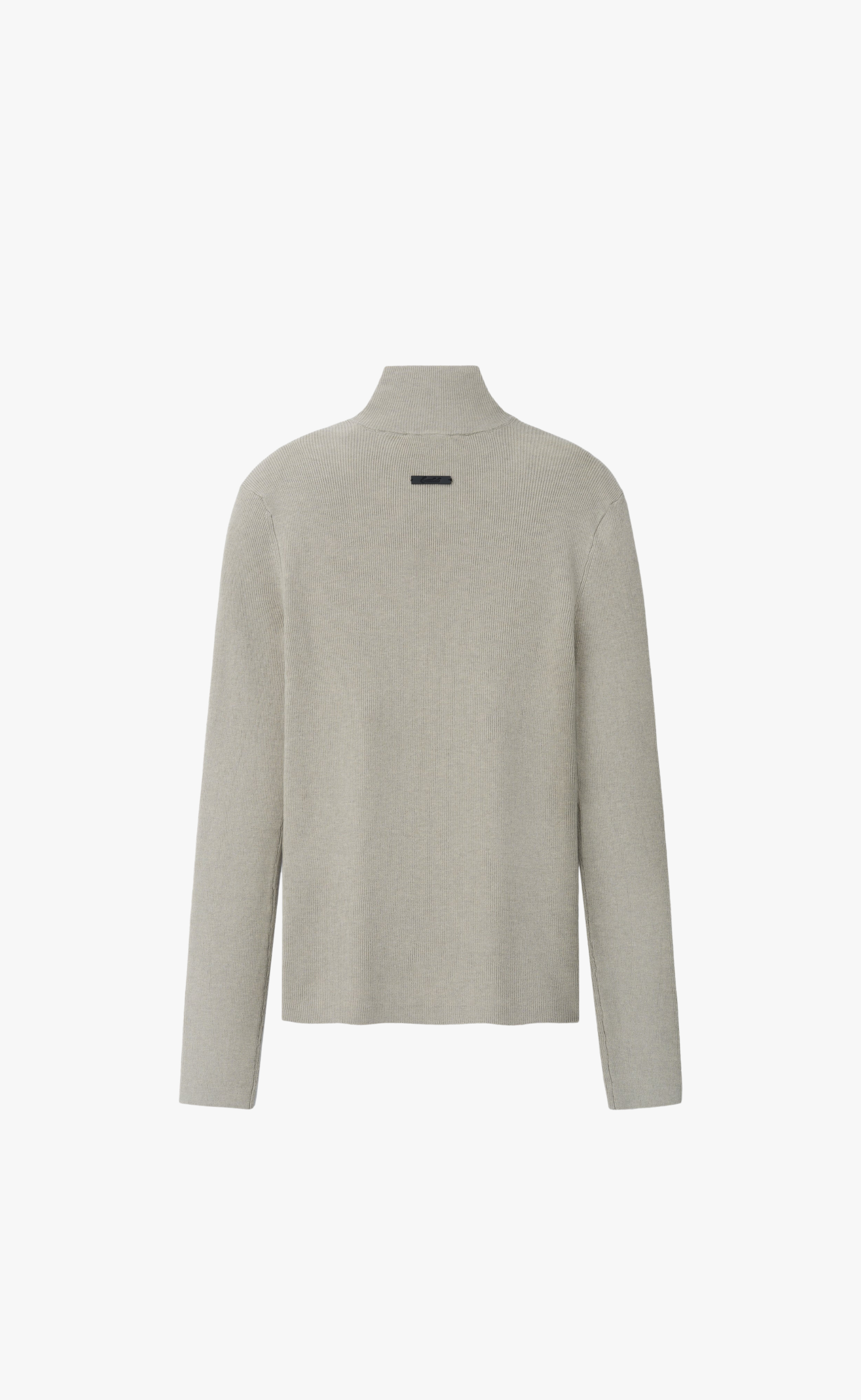 RIB KNIT ZIP UP SEAL JACKET