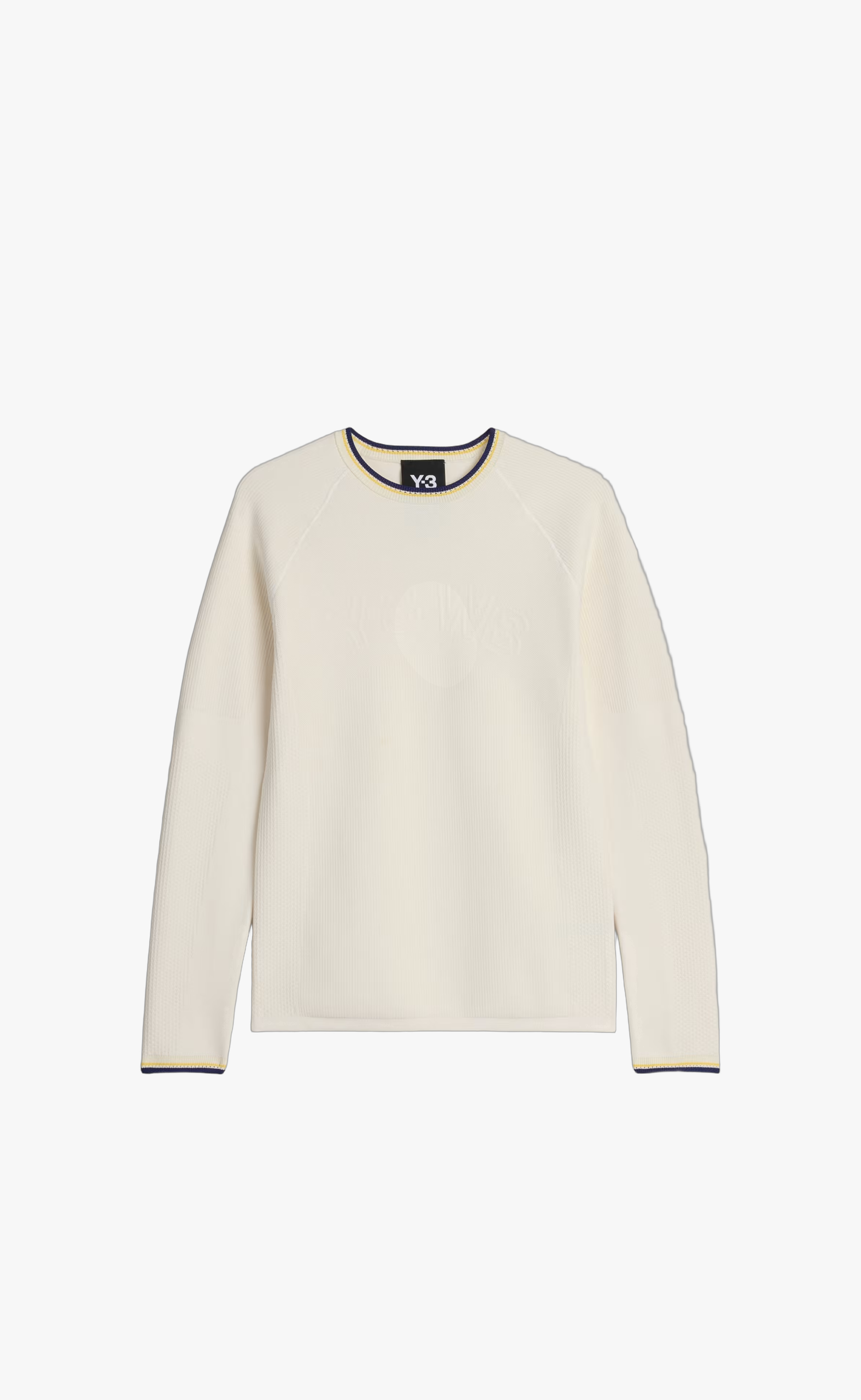 WB Y-3 KNIT BASE TOP WHITE LONGSLEEVE