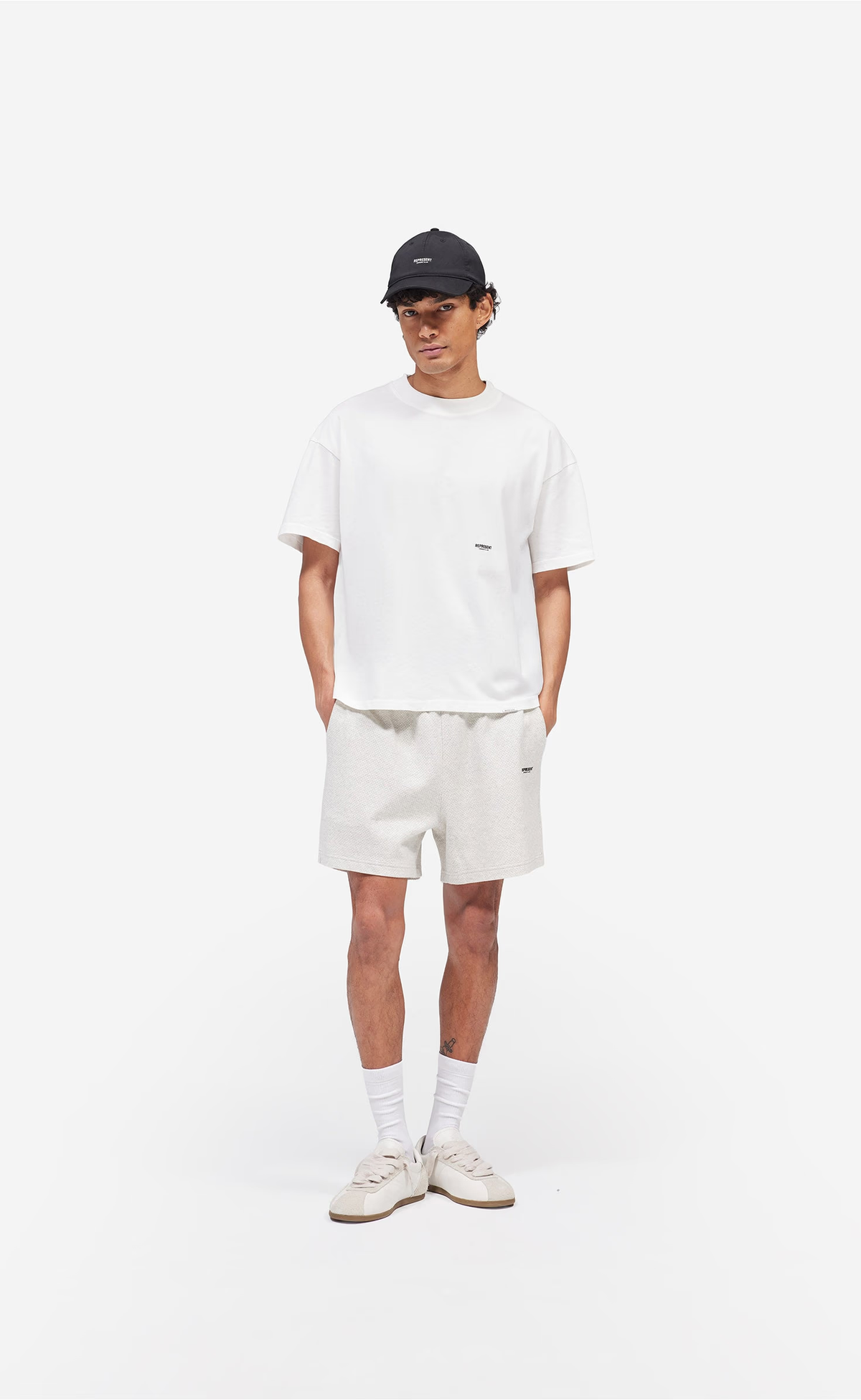 MICRO OWNERS CLUB MESH CREAM MARL SHORTS