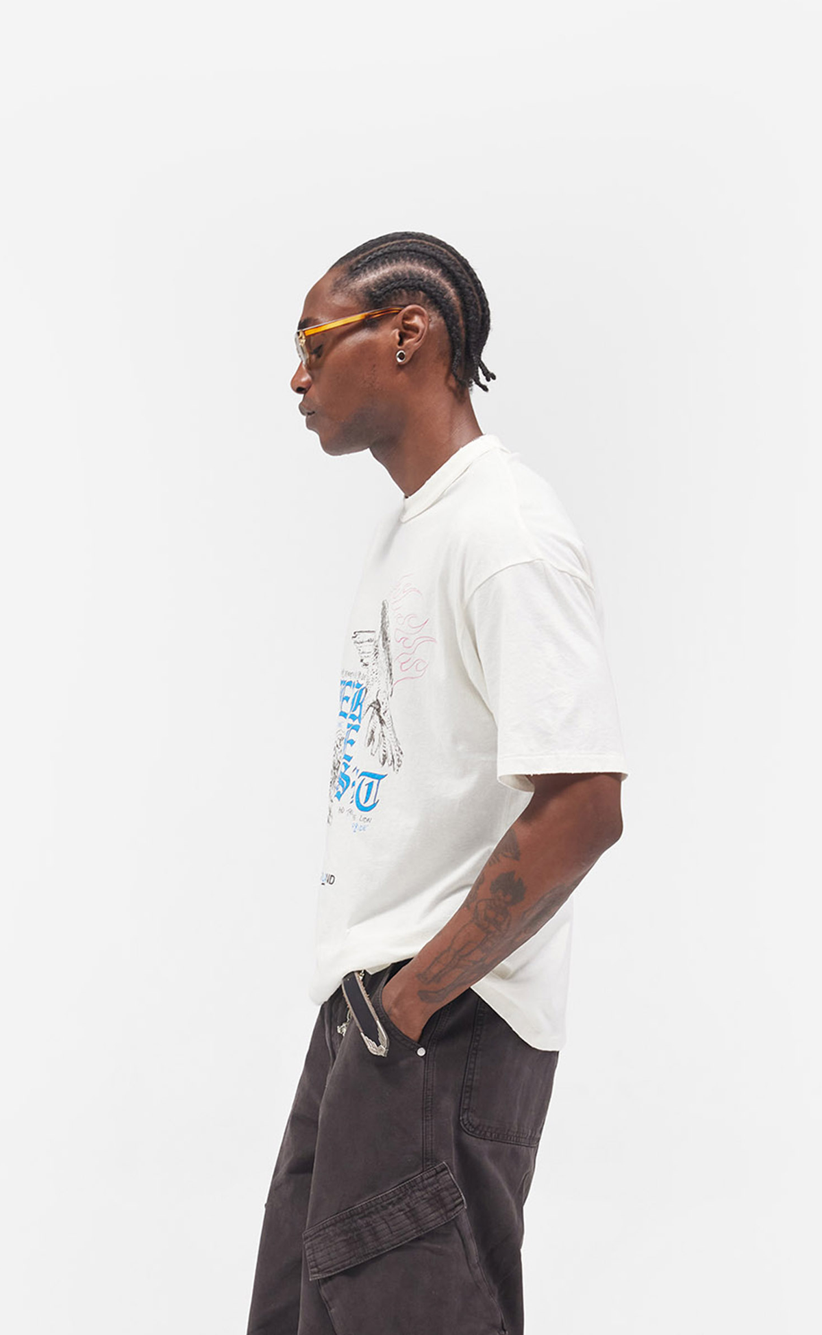 ENEMY FLAT WHITE T-SHIRT