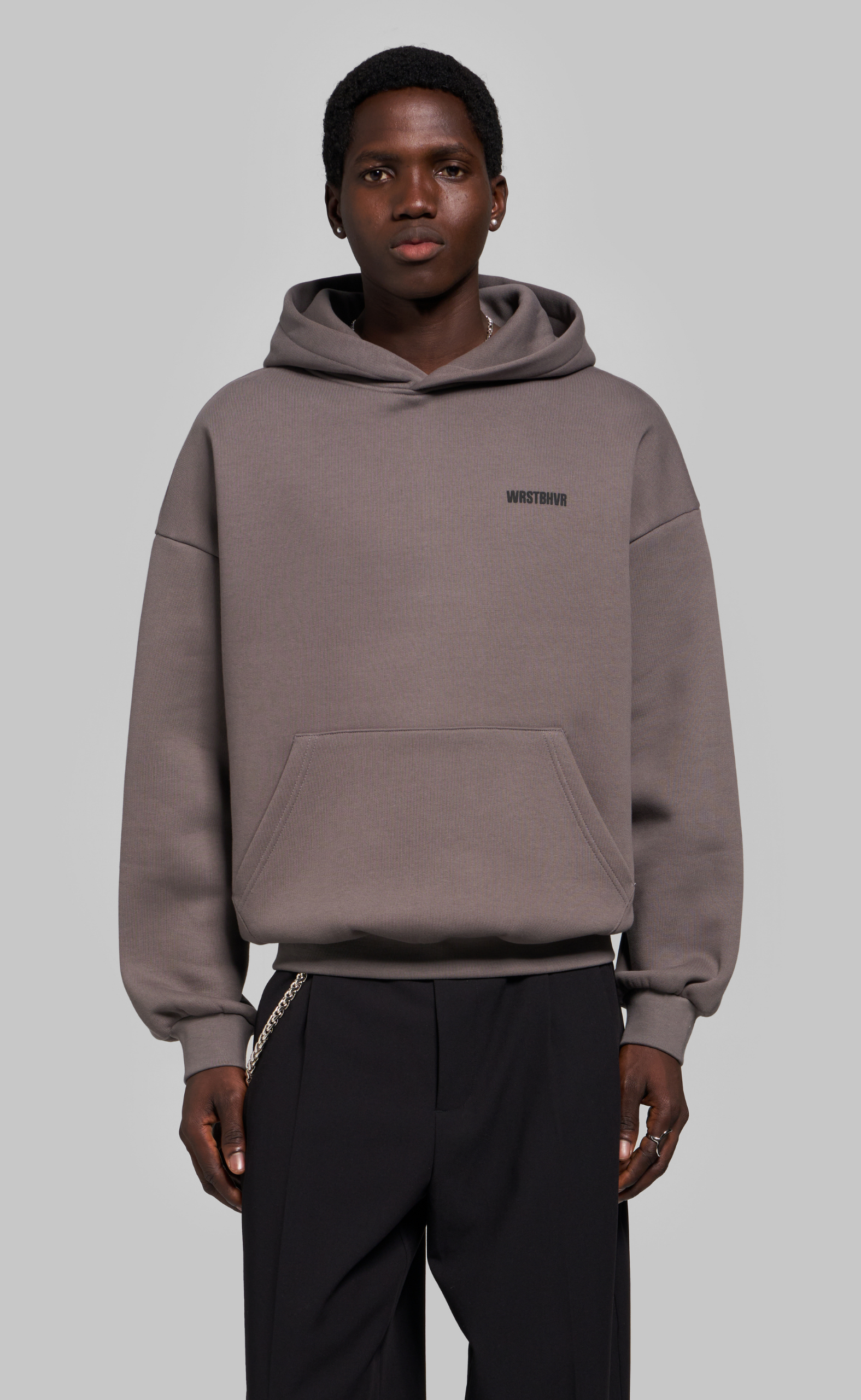 STUDIO V14 DARK GULL GRAY HOODIE