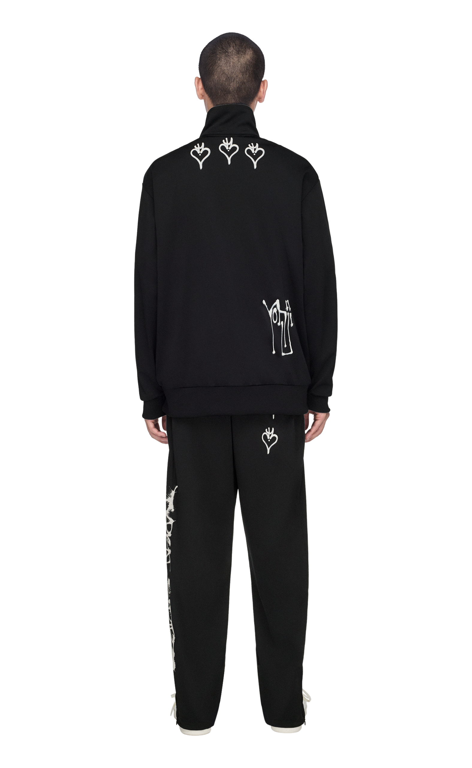 Y-3 CHITO GRAPHIC TRACK BLACK PANTS
