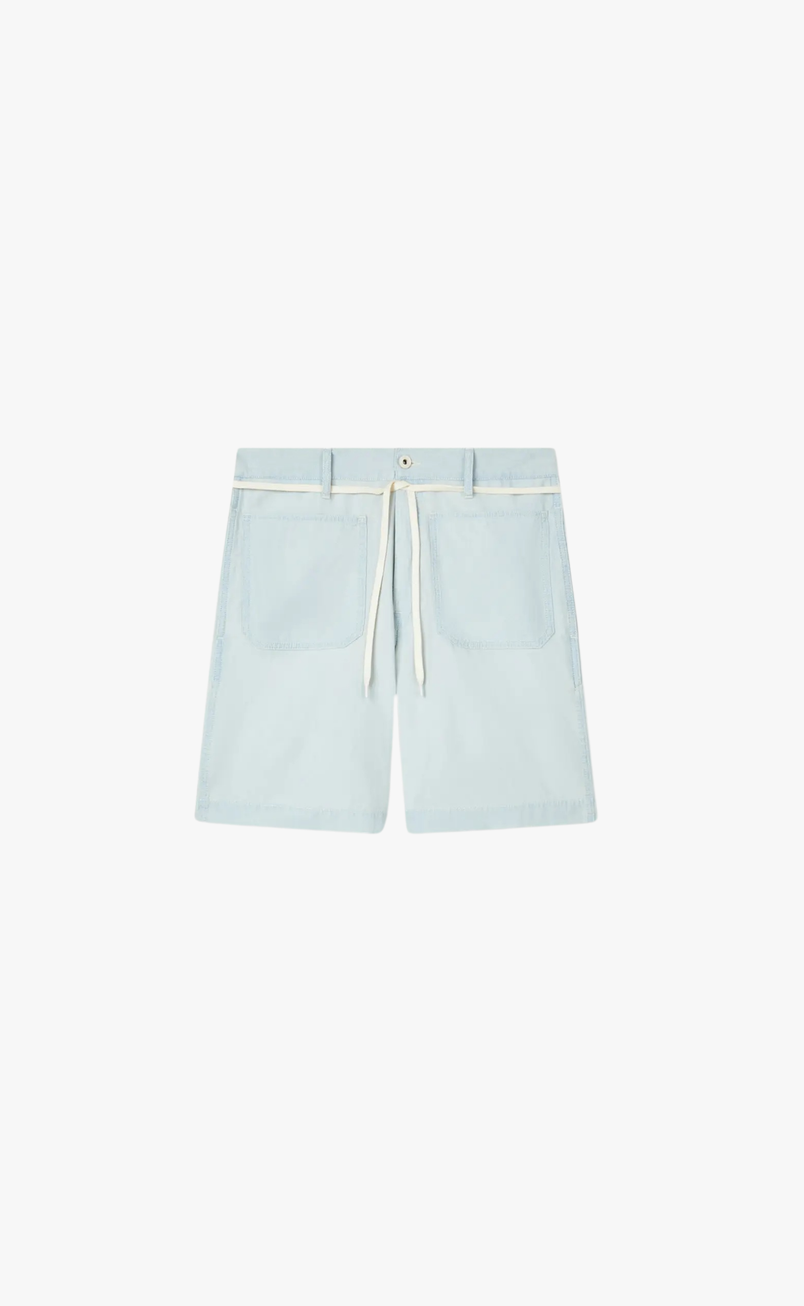 LACE STRAIGHT STONE BLUE SHORTS