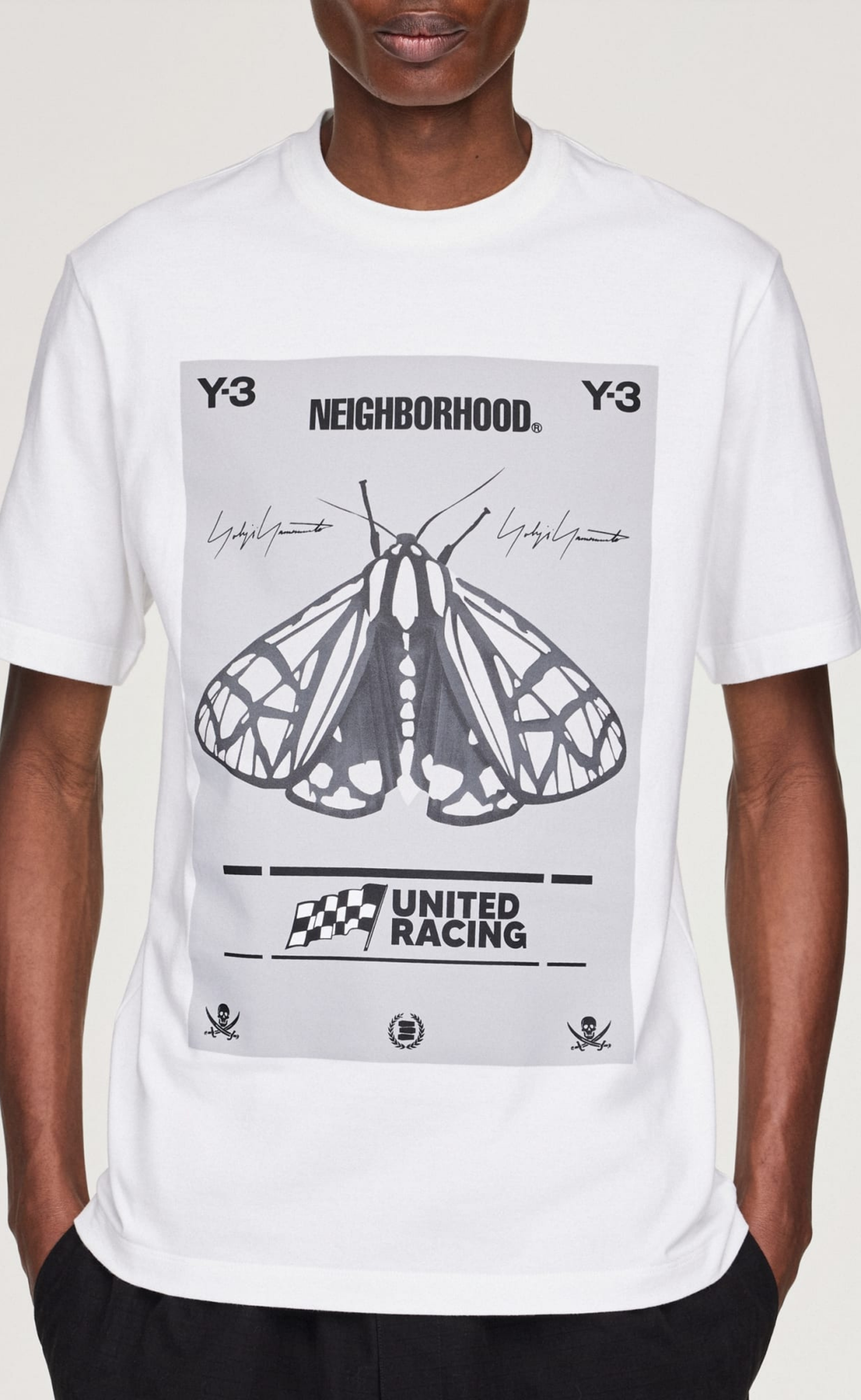 Y-3 NBHD GRAPHIC WHITE T-SHIRT