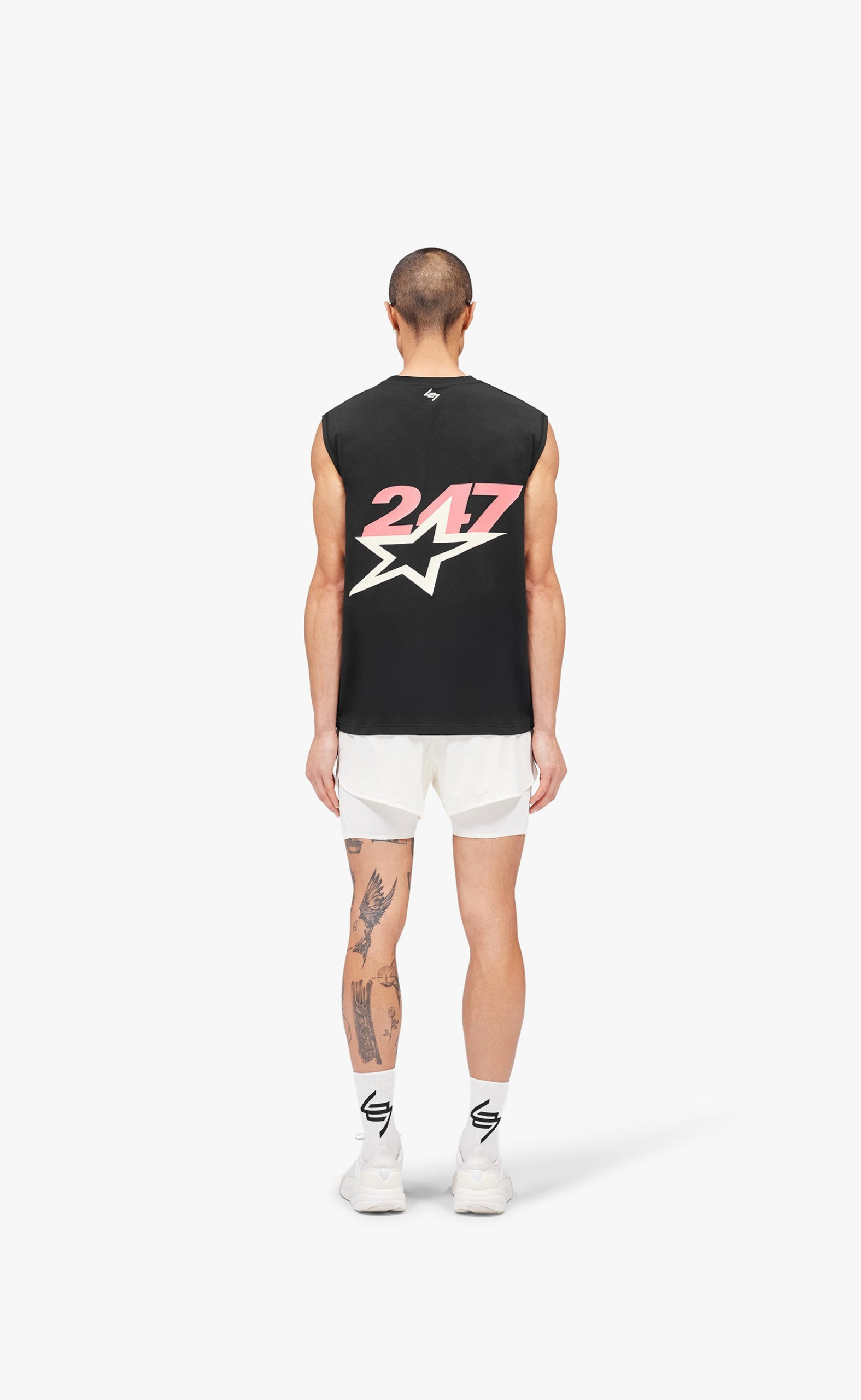 TEAM 247 STAR OS JET BLACK TANK TOP