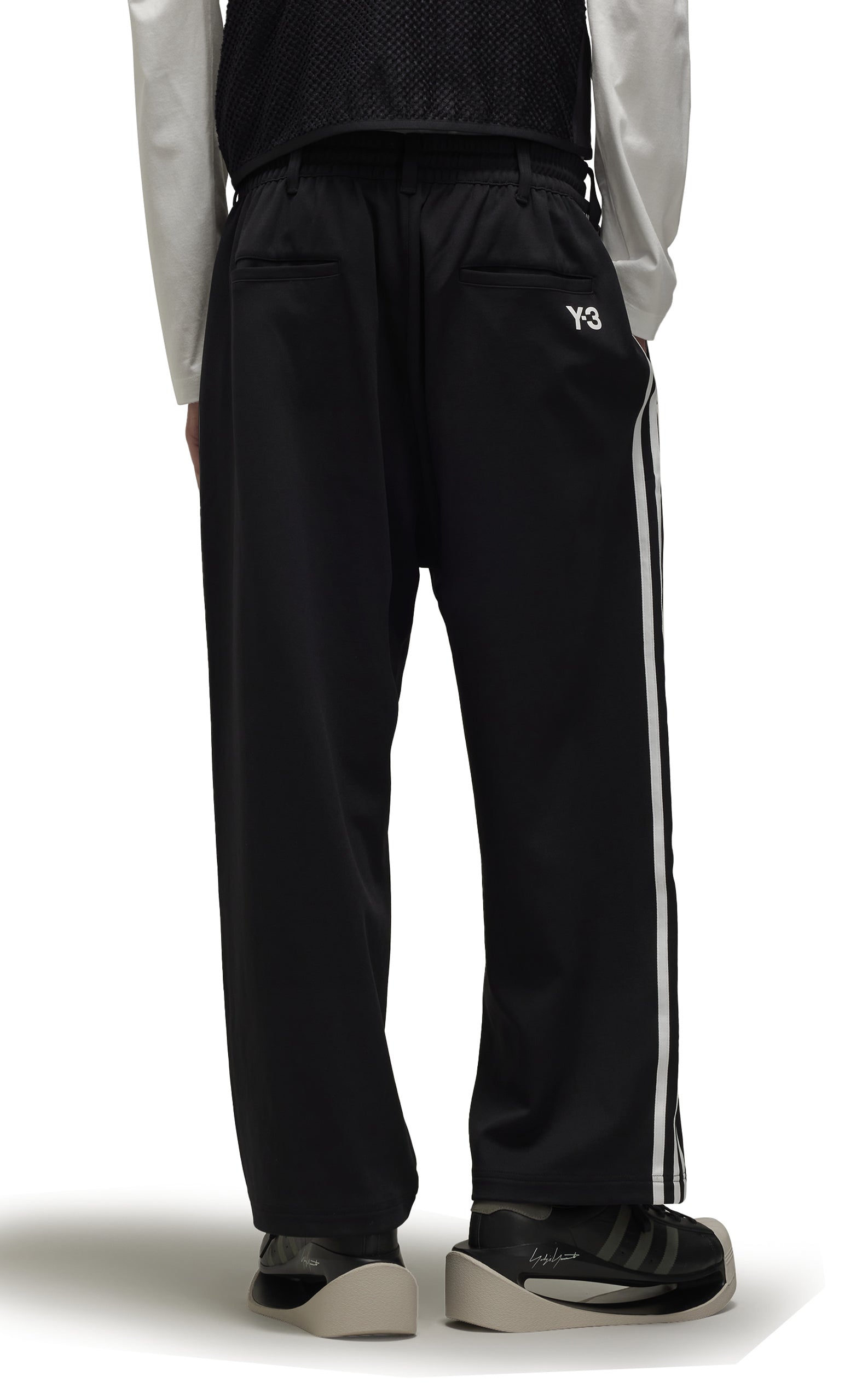 3-STRIPES TRACK BACK LOGO BLACK PANTS