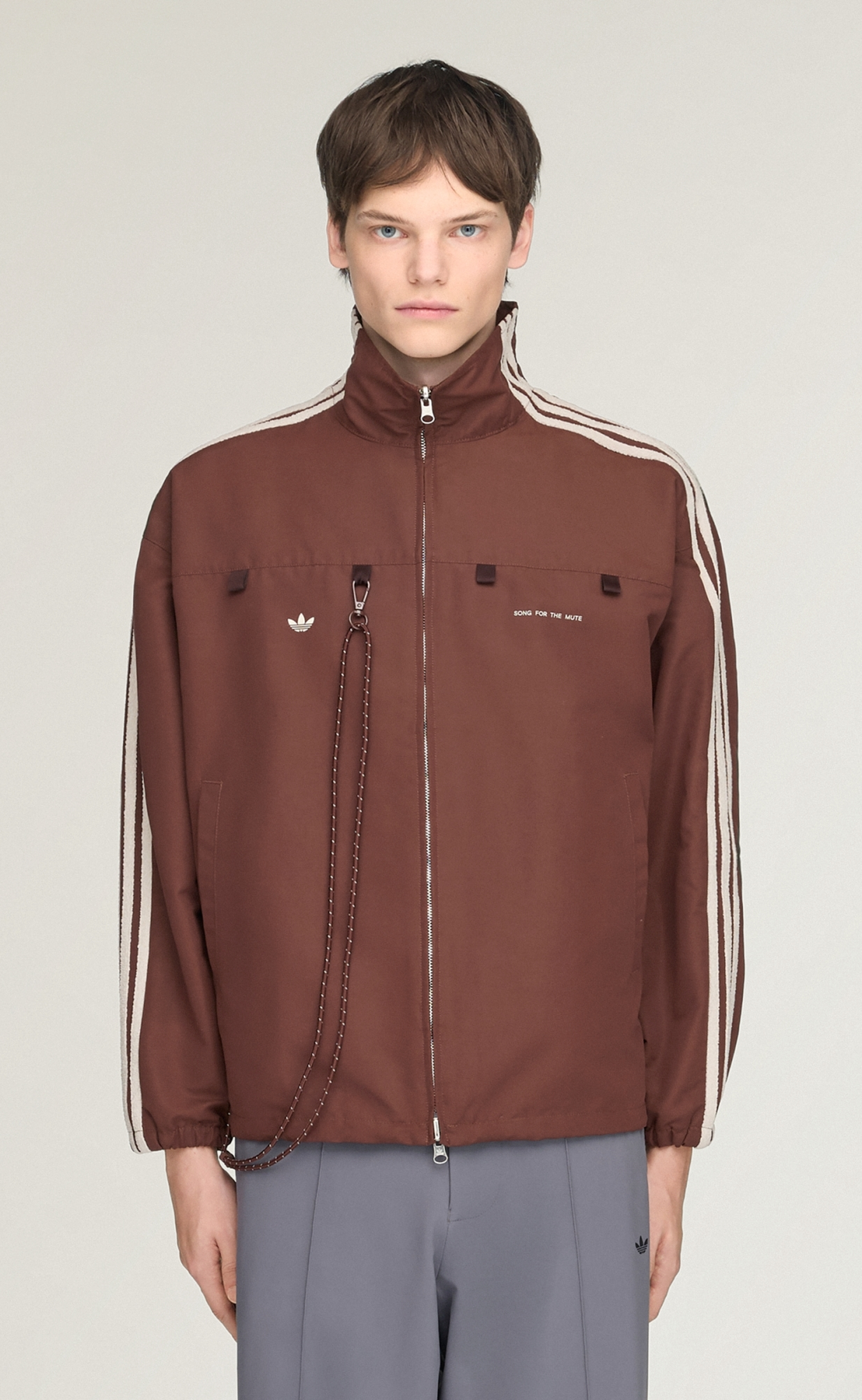 SONG FOR THE MUTE 007 TRACK TOP BROWN JACKET