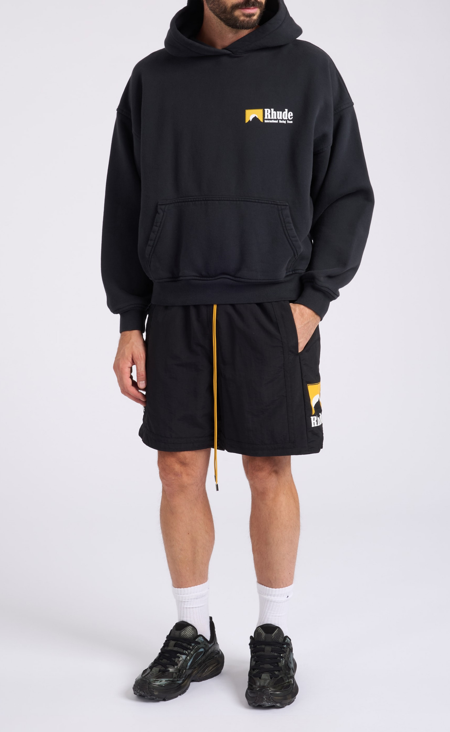 MOONLIGHT LOGO BLACK SHORTS