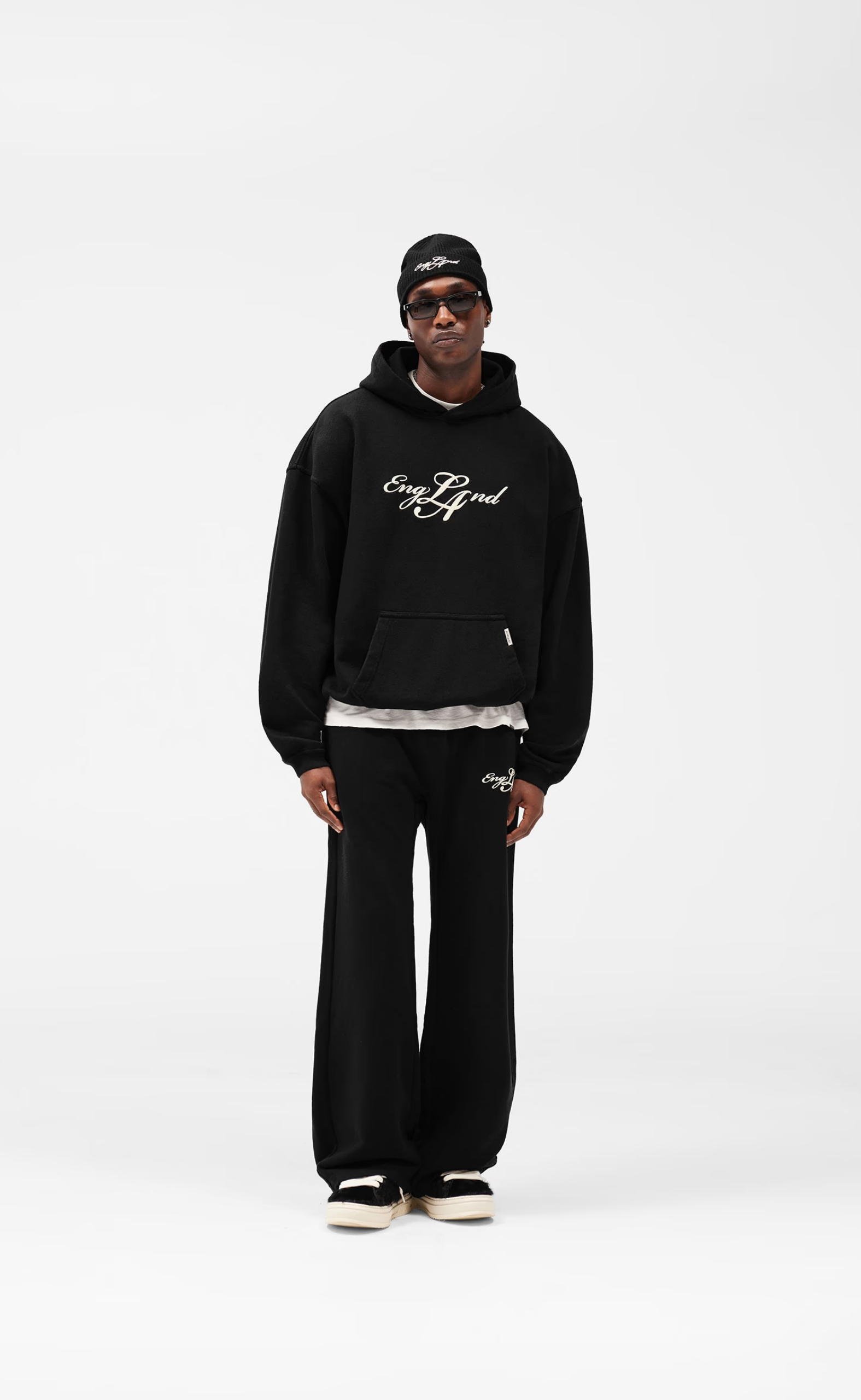 ENGLAND JET BLACK HOODIE