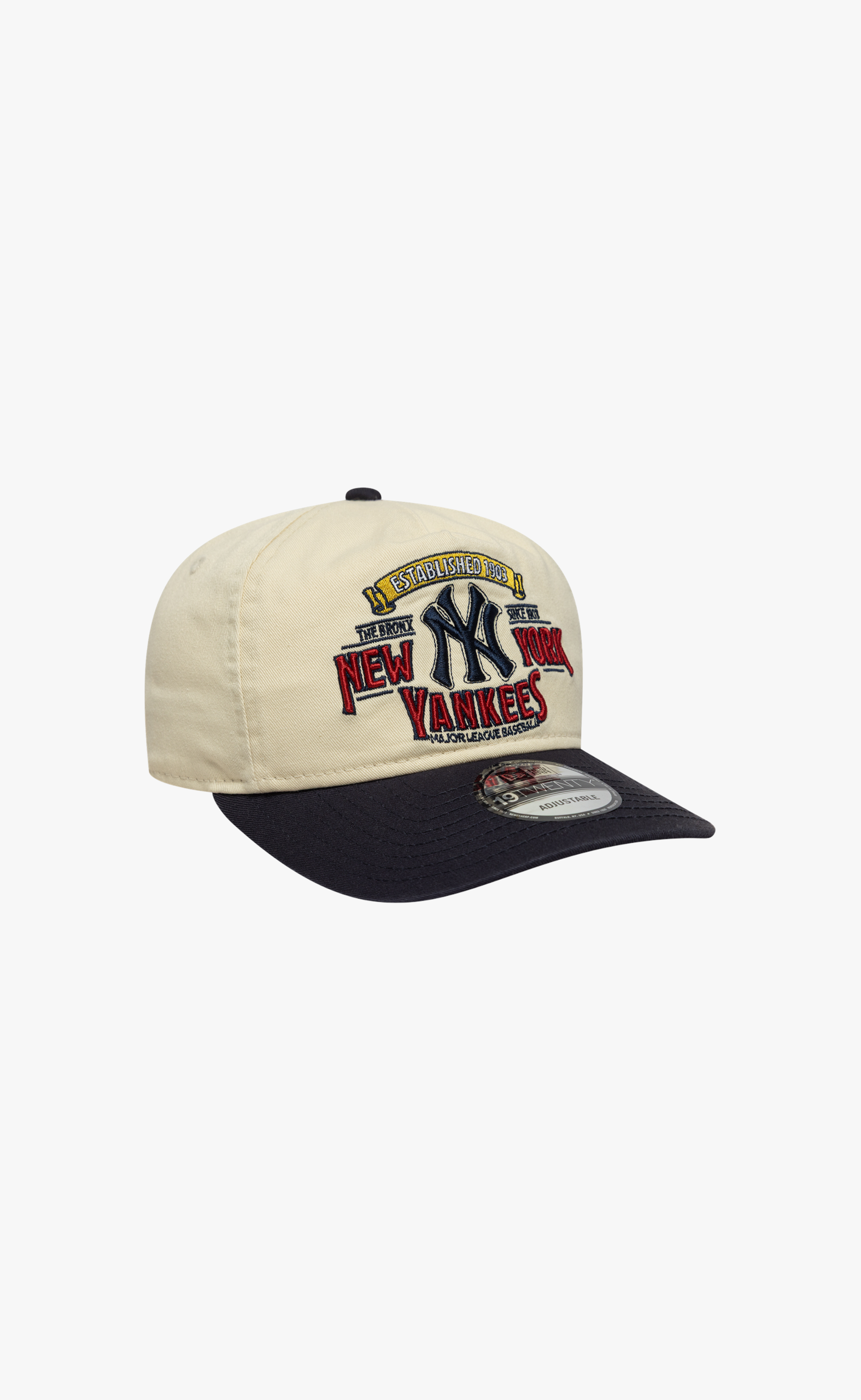 9TWENTY NEW YORK YANKEES MLB WASHED GRAPHIC BEIGE NAVY HAT