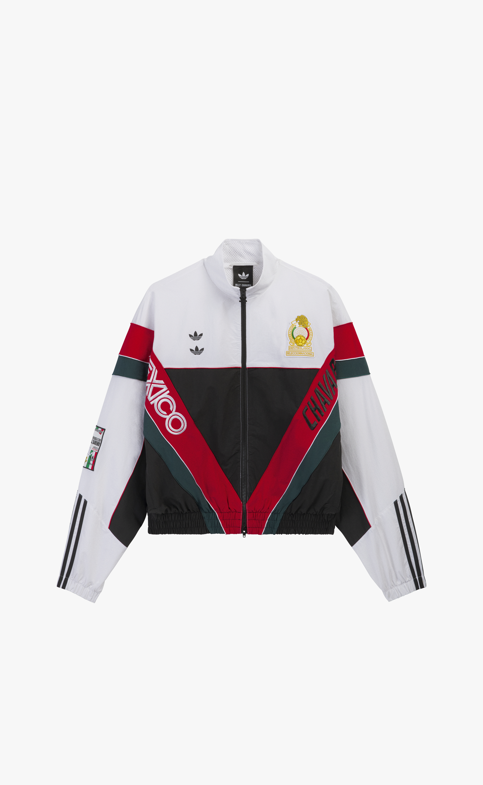 CHAVARRIA CDM WOVEN TRACK WHITE BLACK JACKET
