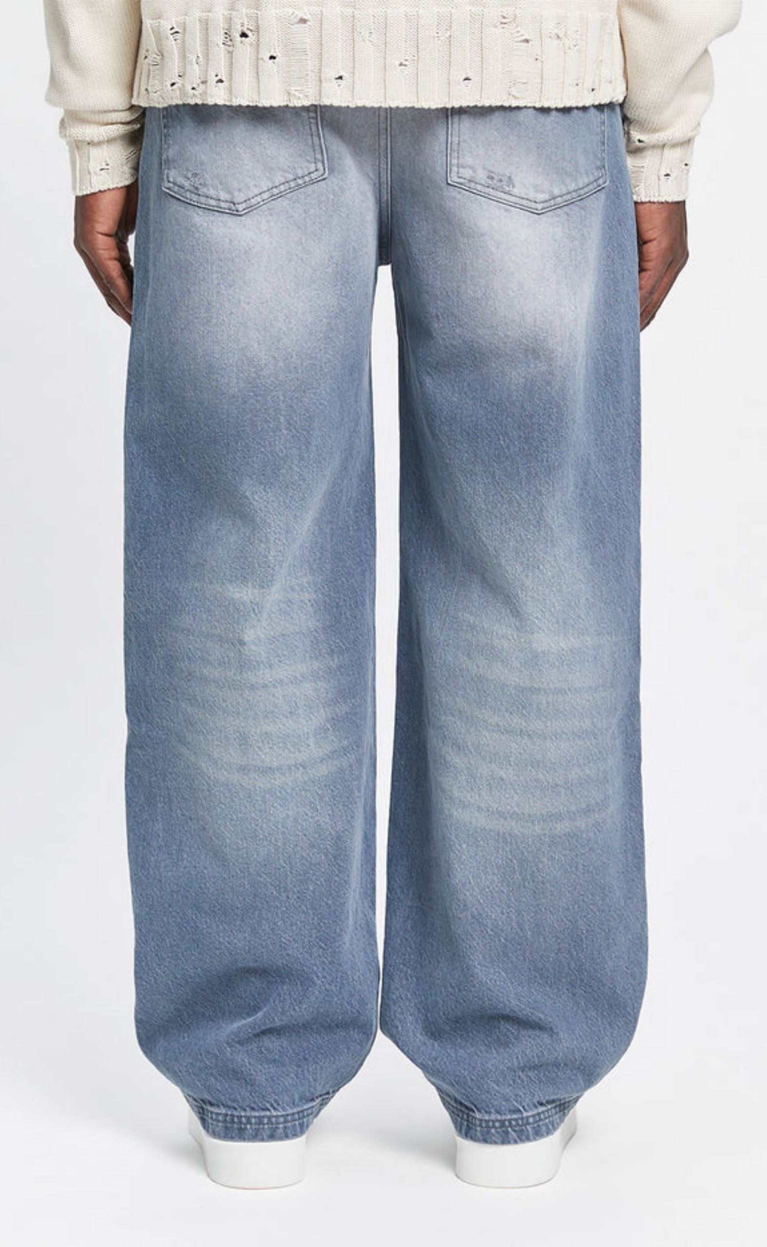 ESSENTIAL BAGGY STONE BLUE JEANS
