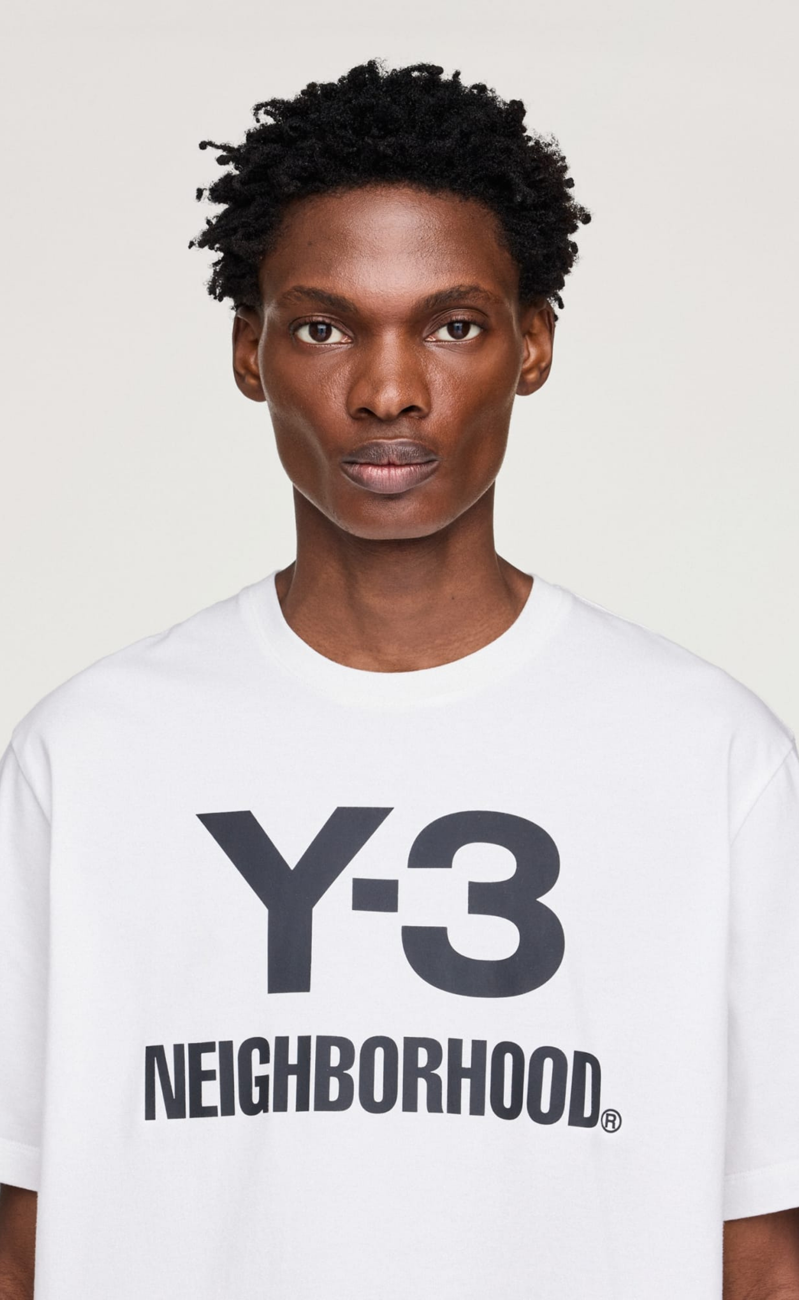 Y-3 NBHD LOGO WHITE T-SHIRT