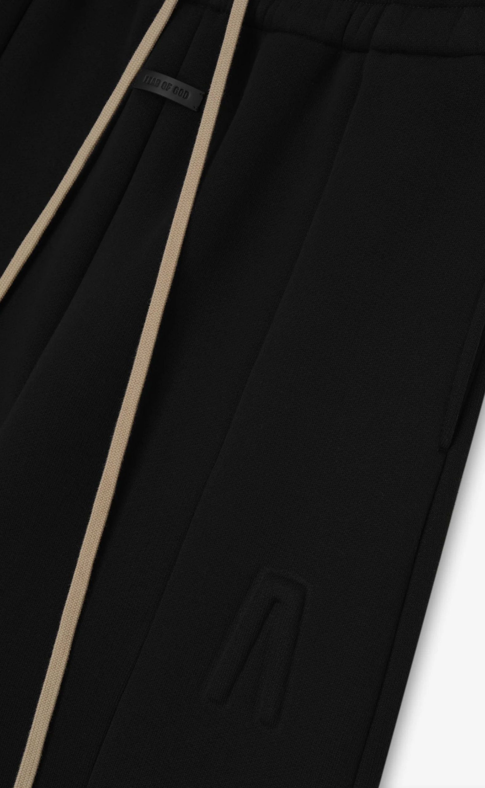 WIDE LEG BLACK SWEATPANT