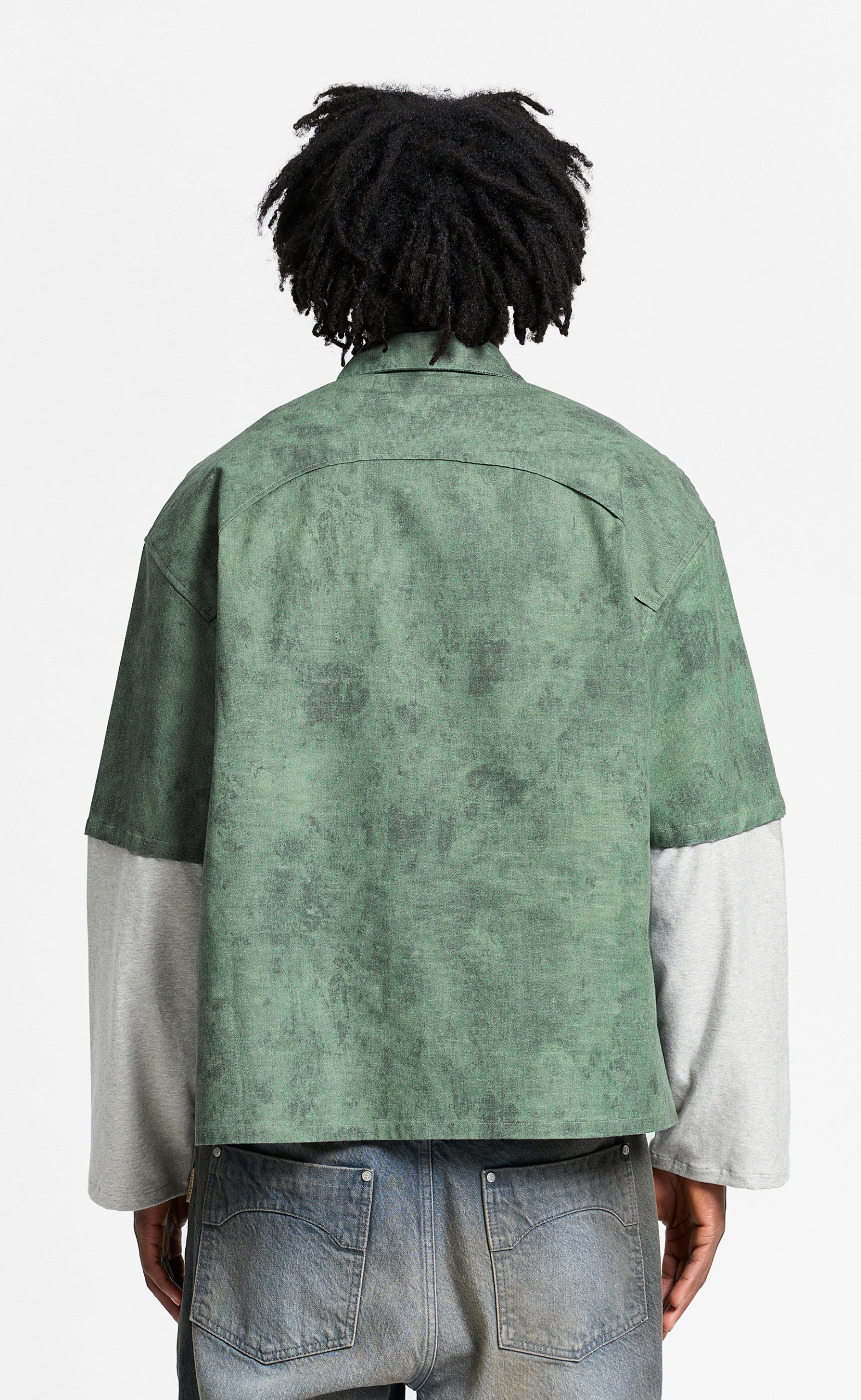DELIRIA BUTTON GREEN SHIRT