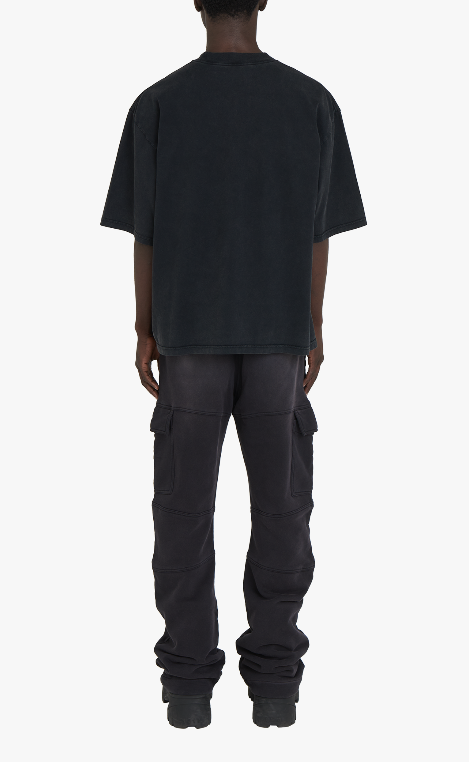 ESSENTIALS OVERSIZED SS CHARCOAL T-SHIRT