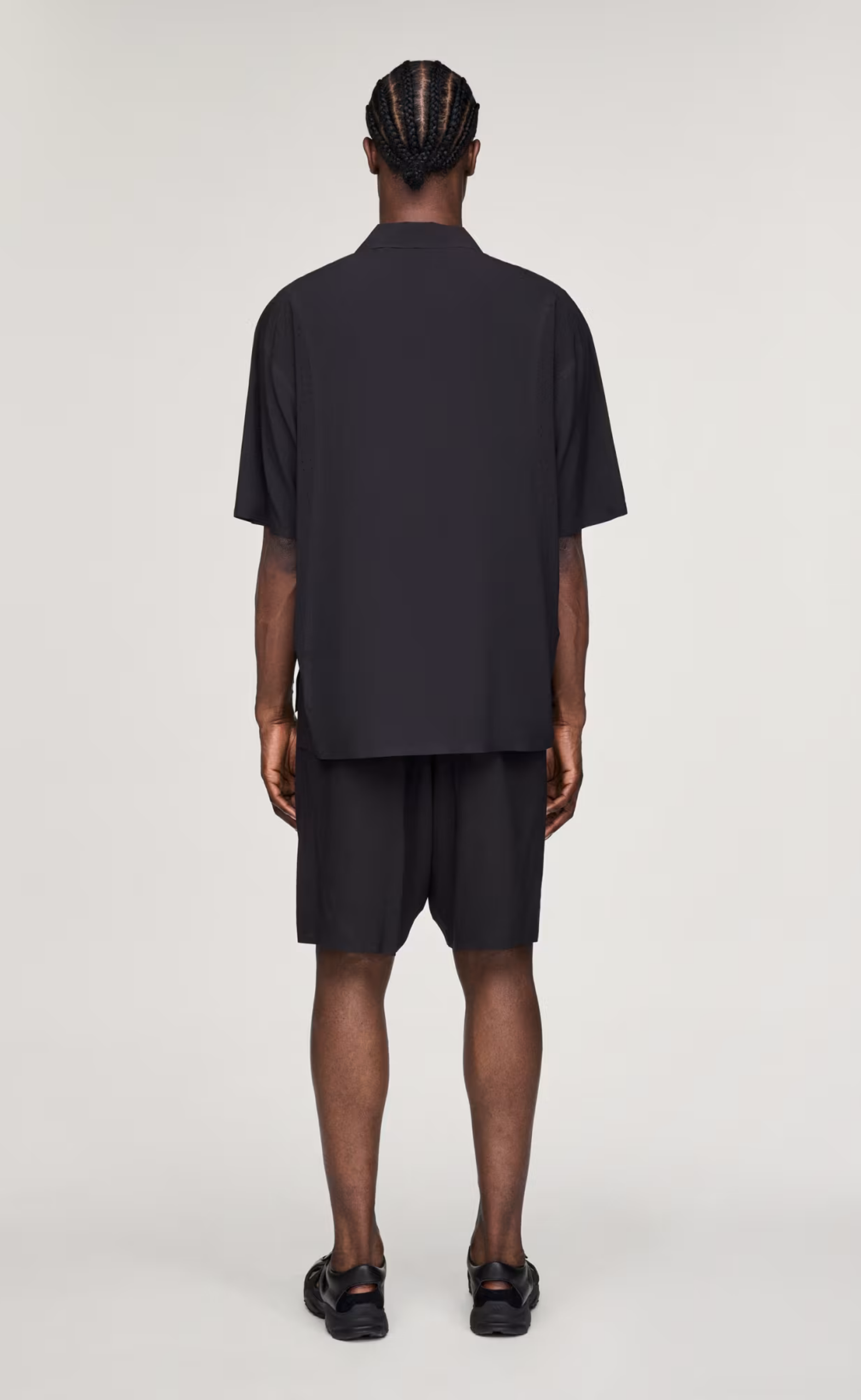 Y-3 ULTRALIGHT WOVEN BLACK SHORTS