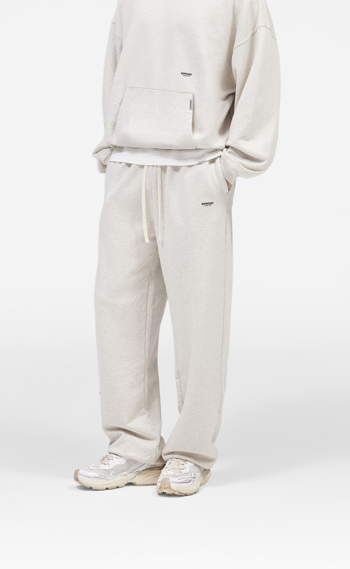 MICRO OWNERS CLUB CREAM MARL SWEATPANTS